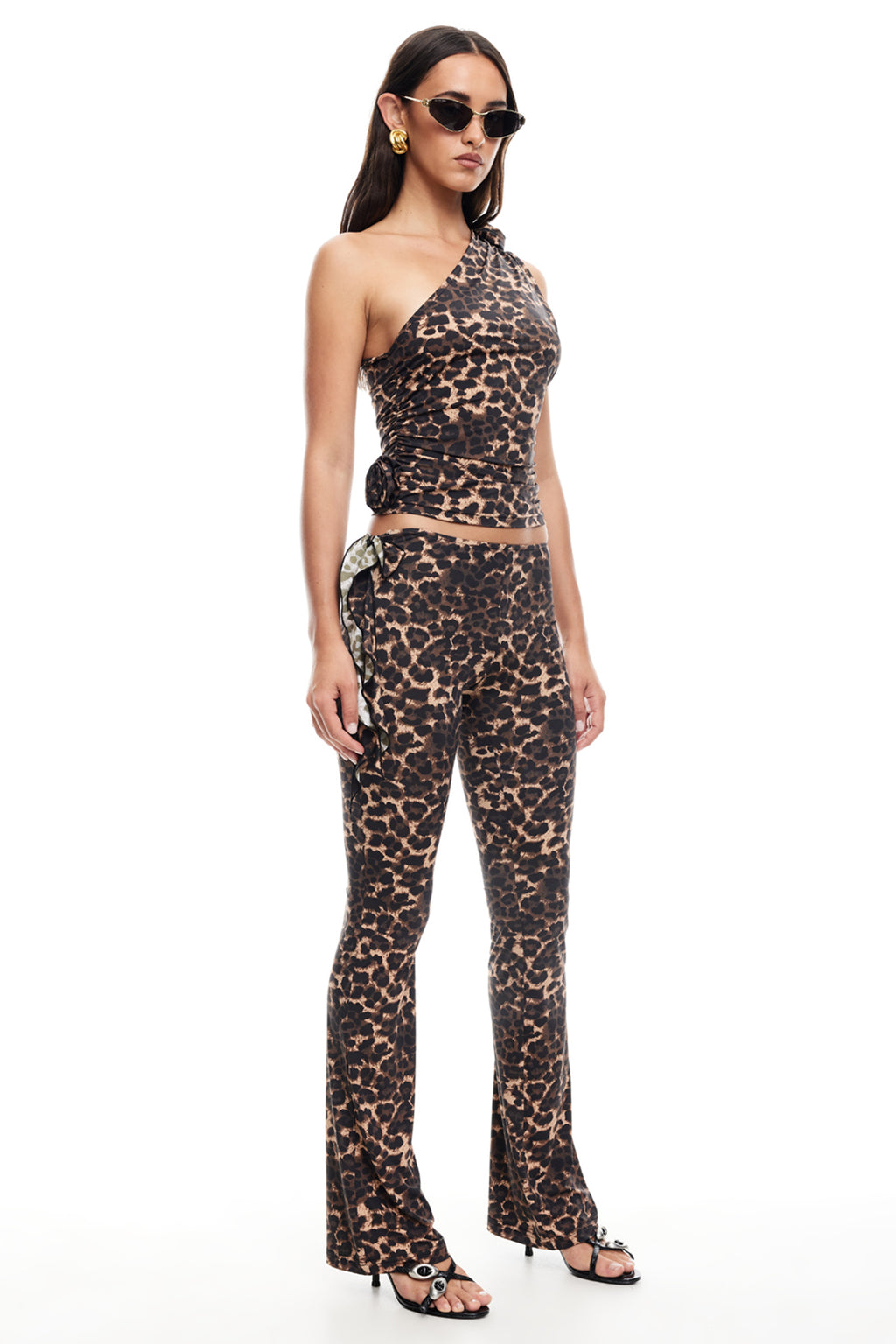 LIONESS Rendezvous One Shoulder Top Leopard by Selfie Leslie Australia