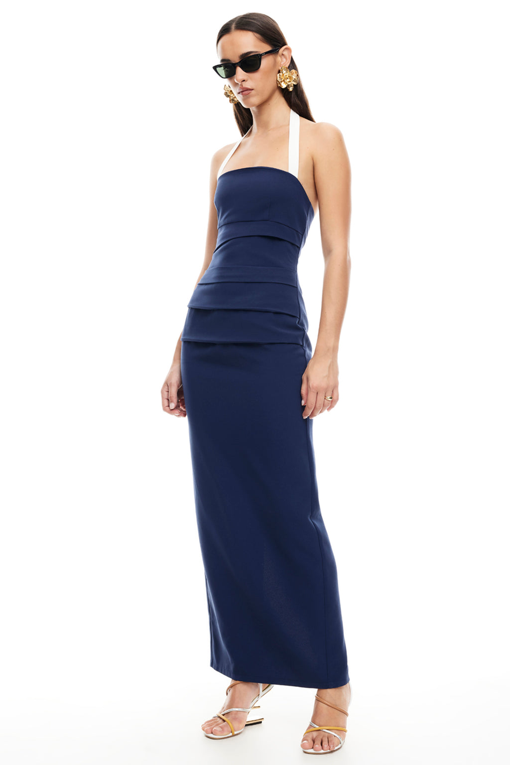 LIONESS 1999 Maxi Dress Navy by Selfie Leslie Australia