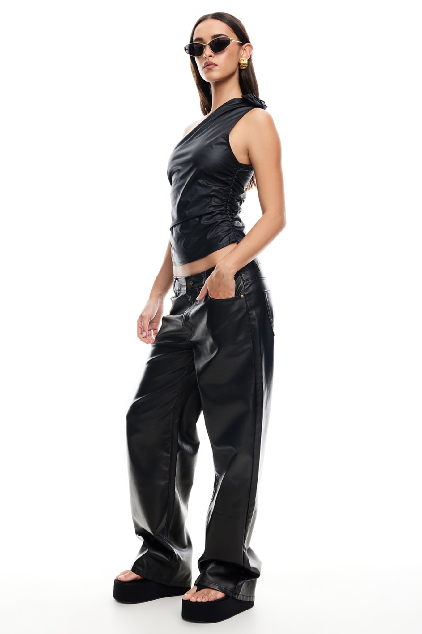LIONESS Top Model Pants Onyx by Selfie Leslie Australia