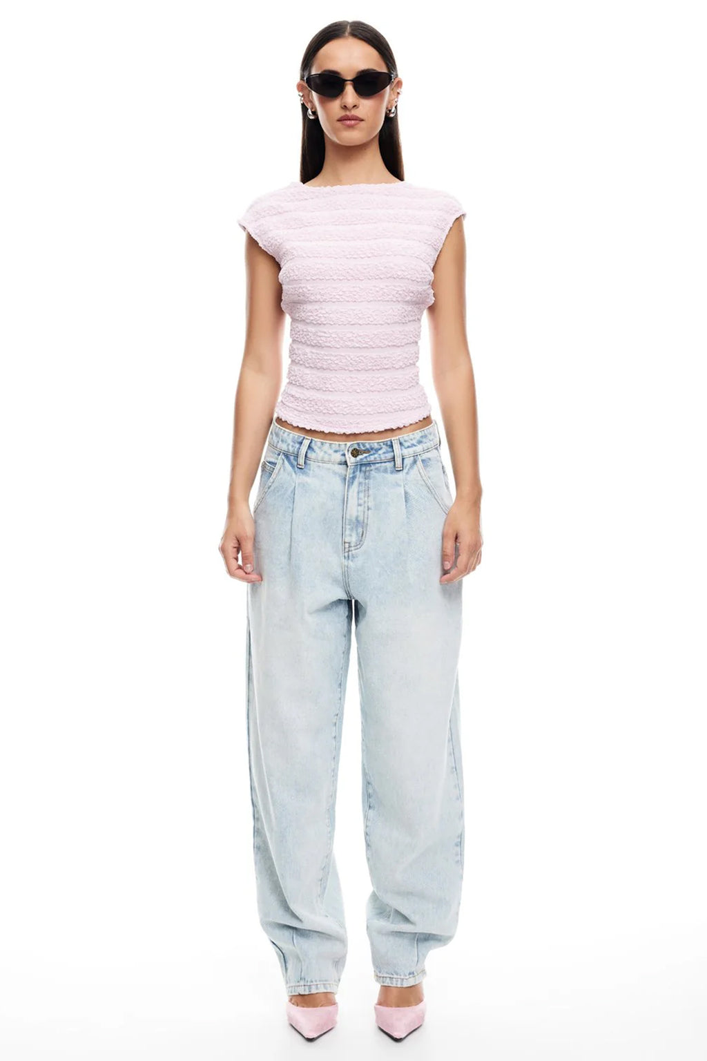 LIONESS Uno Tie Top Blush by Selfie Leslie Australia