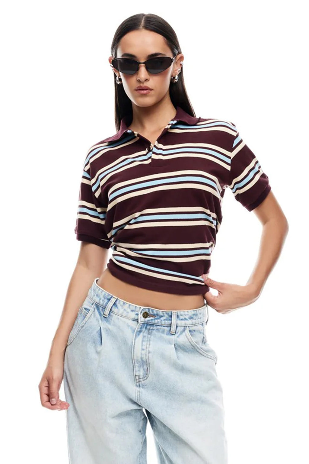 LIONESS Leisure Polo Chocolate Multi by Selfie Leslie Australia