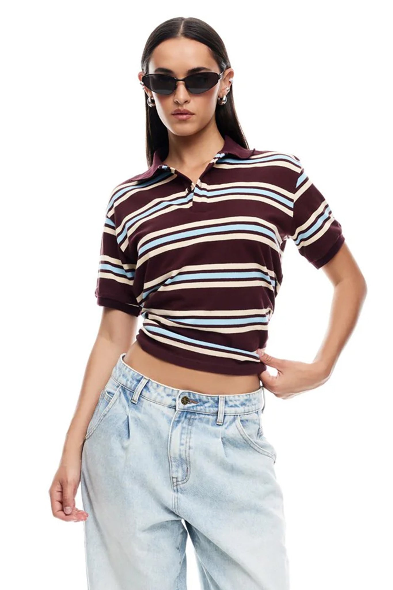 LIONESS Leisure Polo Chocolate Multi by Selfie Leslie Australia