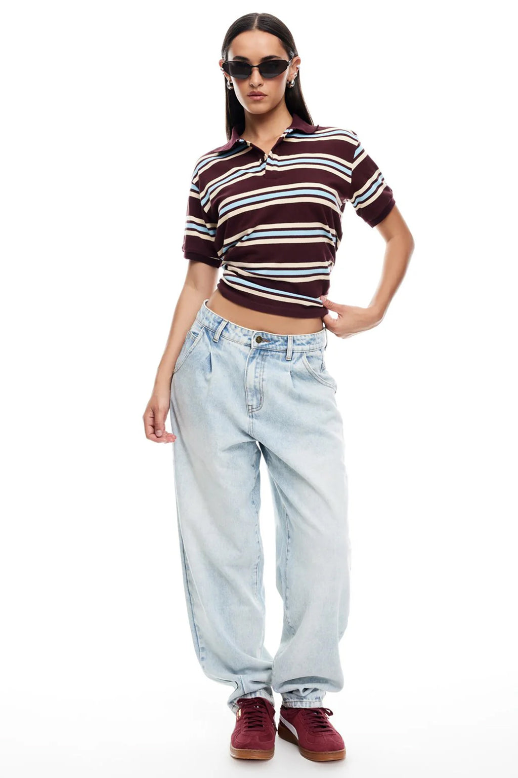 LIONESS Leisure Polo Chocolate Multi by Selfie Leslie Australia