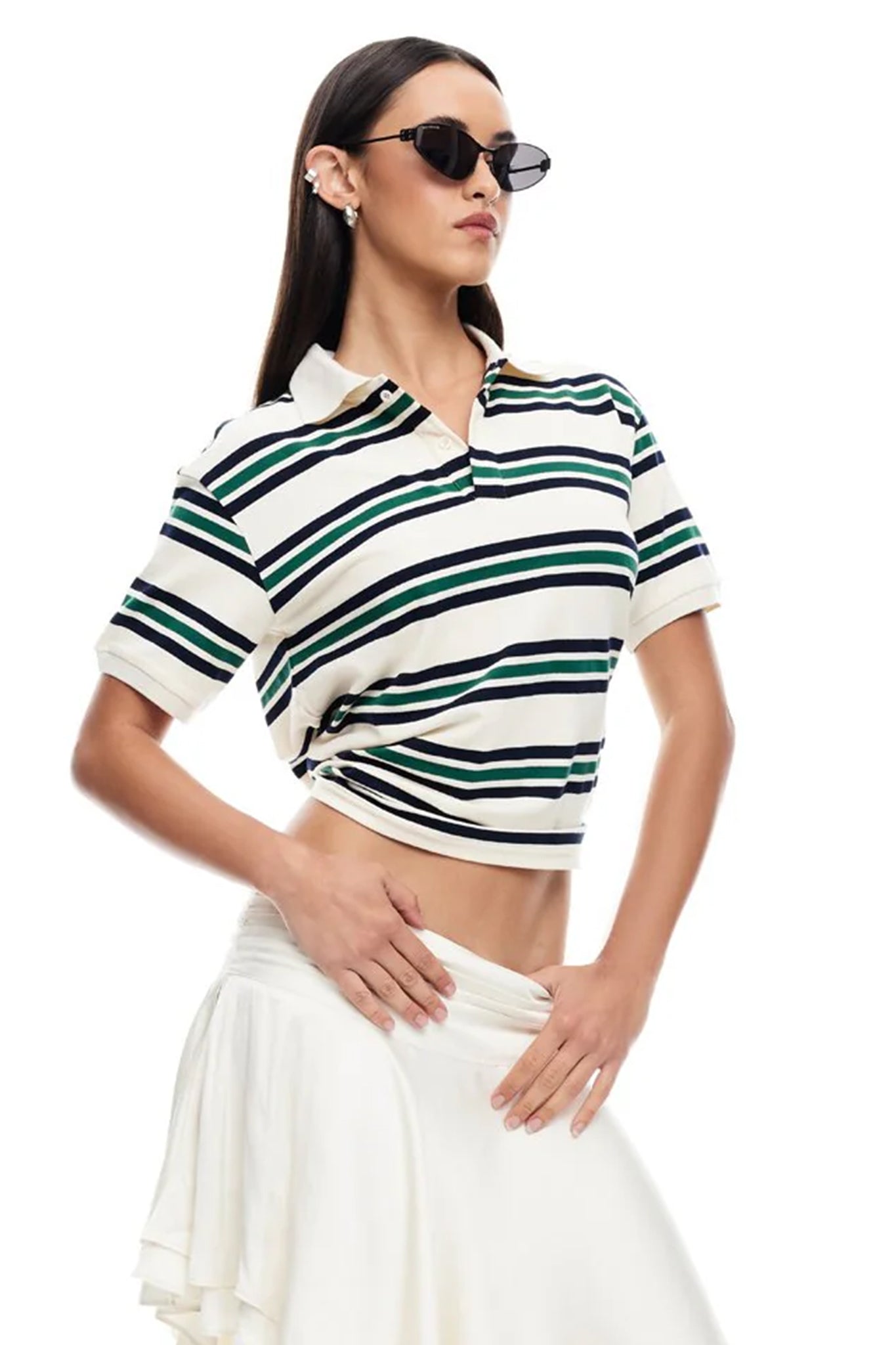 LIONESS Leisure Polo Ivory Moss by Selfie Leslie Australia