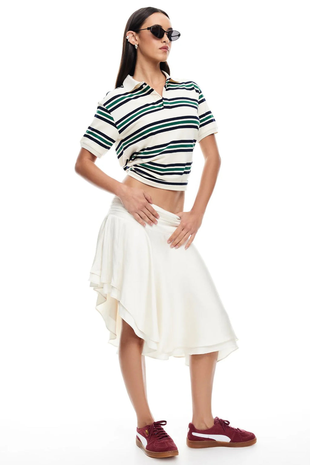 LIONESS Leisure Polo Ivory Moss by Selfie Leslie Australia