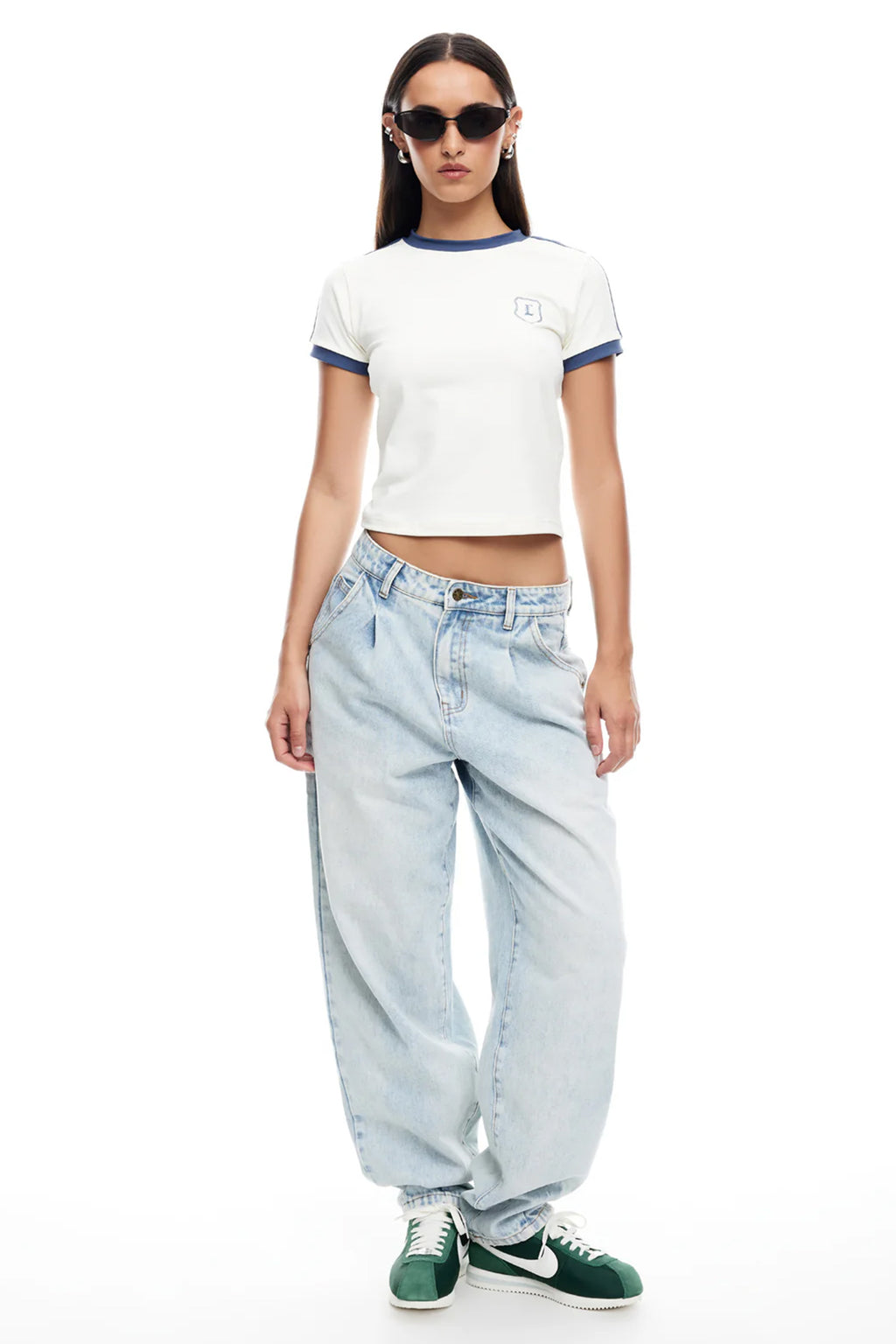 LIONESS On My Way Denim Jeans Light Denim by Selfie Leslie Australia