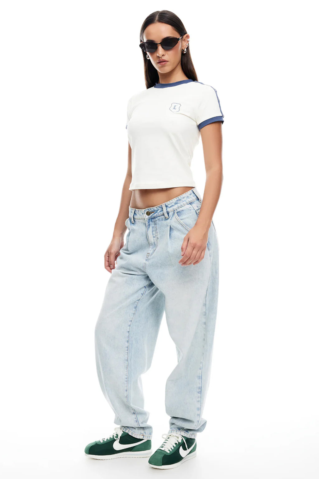 LIONESS On My Way Denim Jeans Light Denim by Selfie Leslie Australia