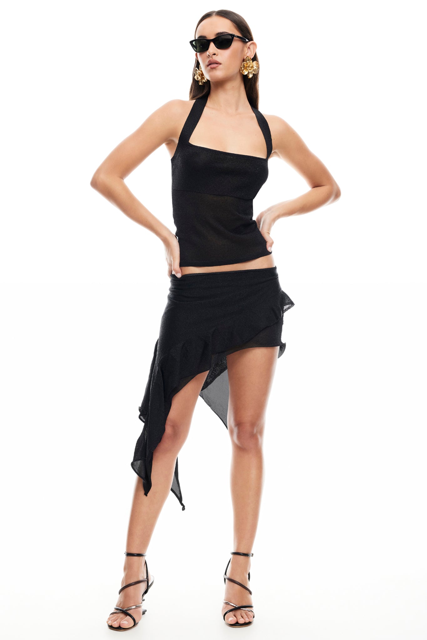 LIONESS Palisades Mini Skirt Onyx by Selfie Leslie Australia