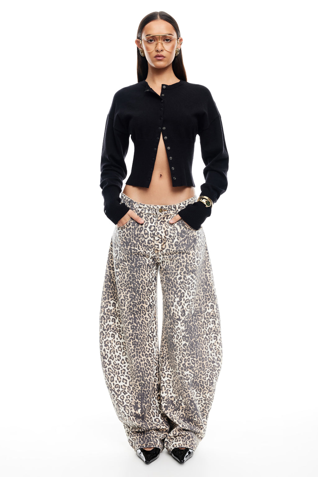 LIONESS Horseshoe Jeans Leopard Fade by Selfie Leslie Australia