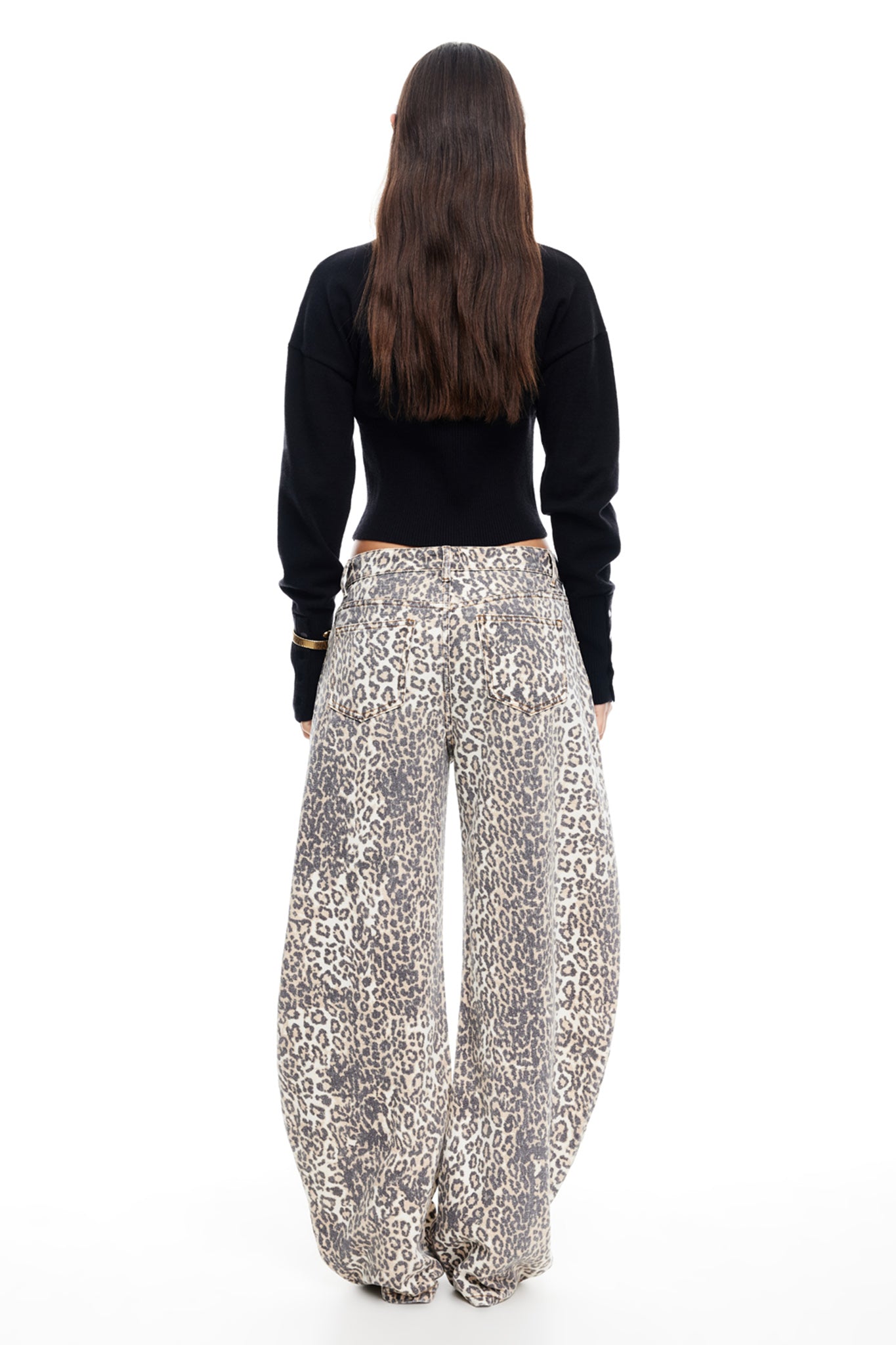 LIONESS Horseshoe Jeans Leopard Fade by Selfie Leslie Australia