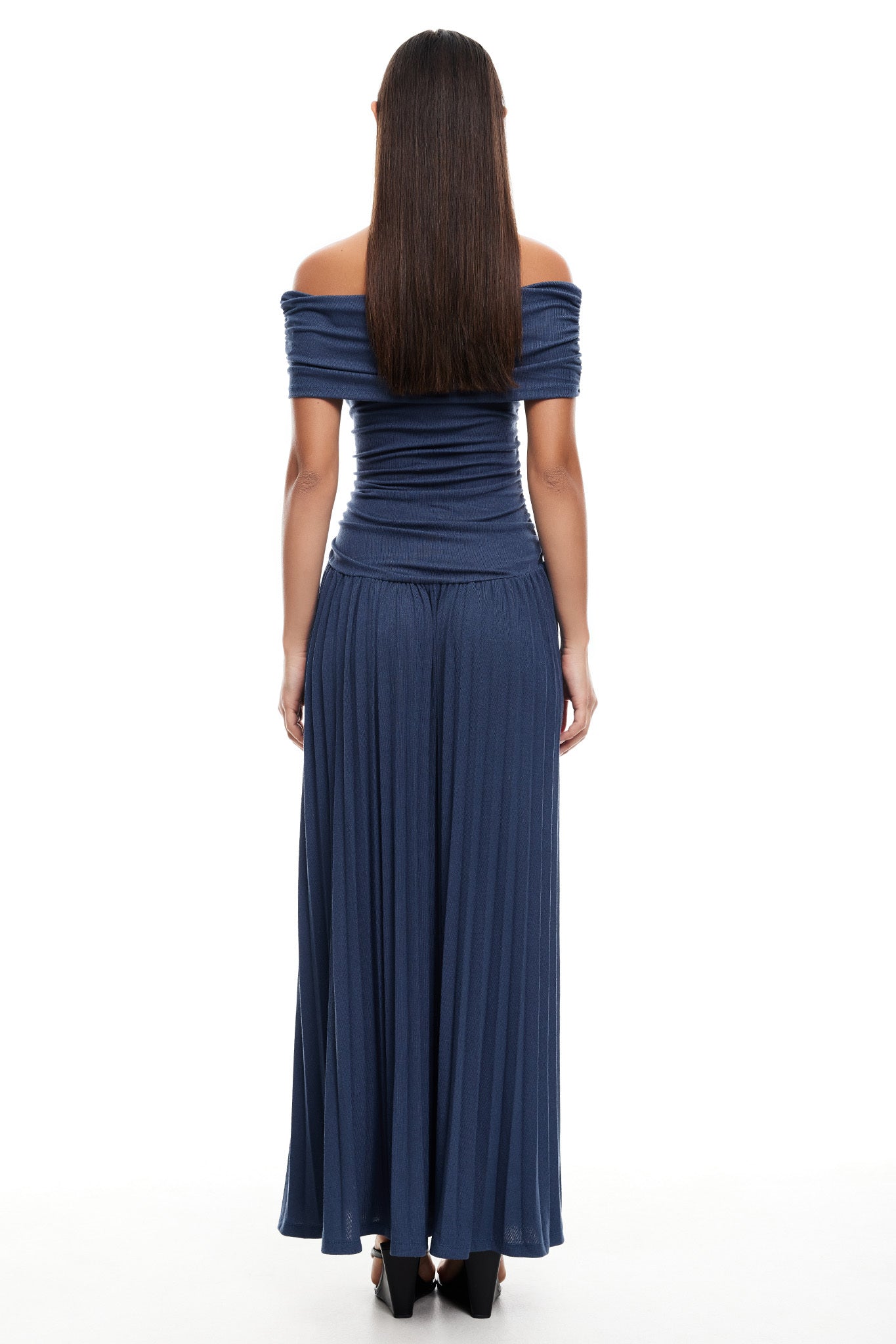 LIONESS Field Of Dreams Maxi Dress Navy by Selfie Leslie Australia