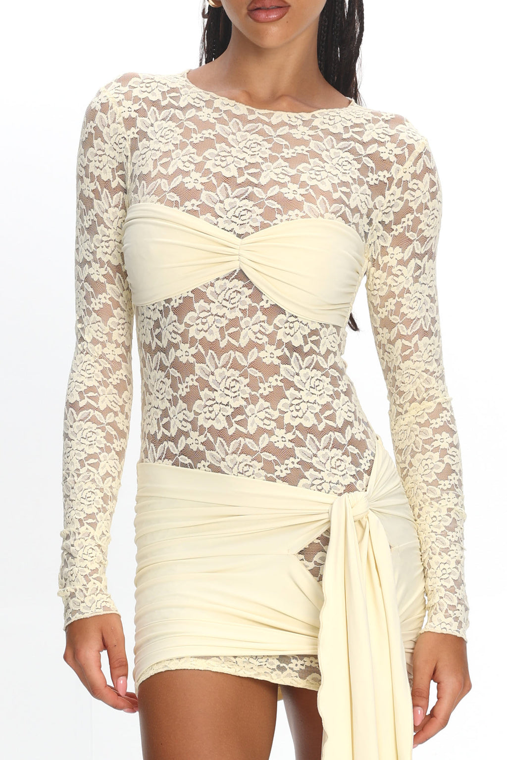 LIONESS Midnight Mini Dress Butter by Selfie Leslie Australia