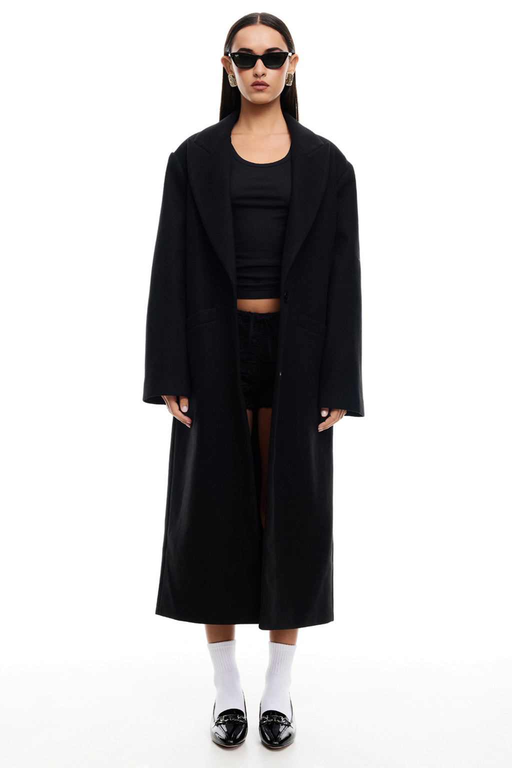 LIONESS Olsen Coat Onyx by Selfie Leslie Australia