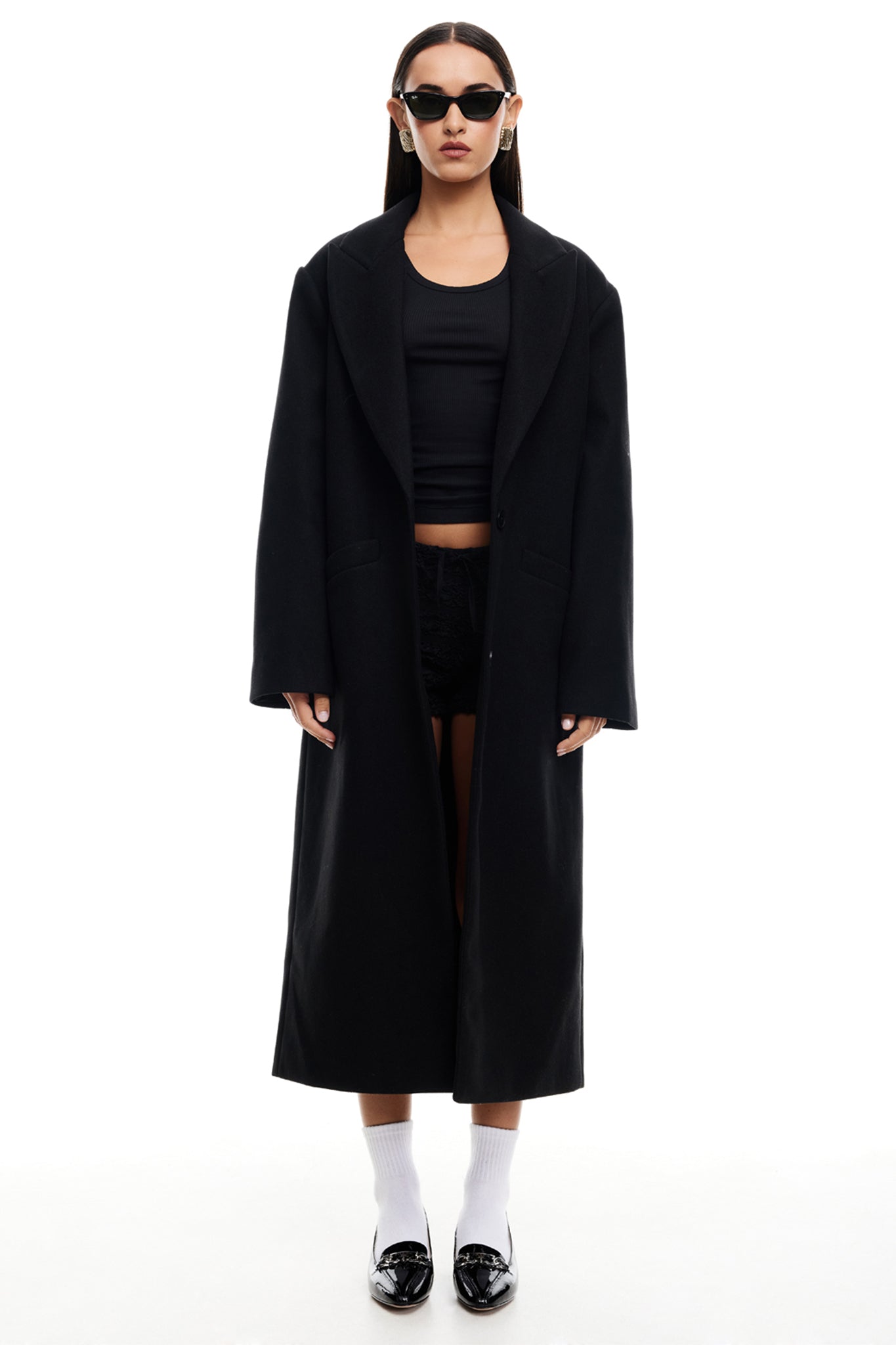 LIONESS Olsen Coat Onyx by Selfie Leslie Australia