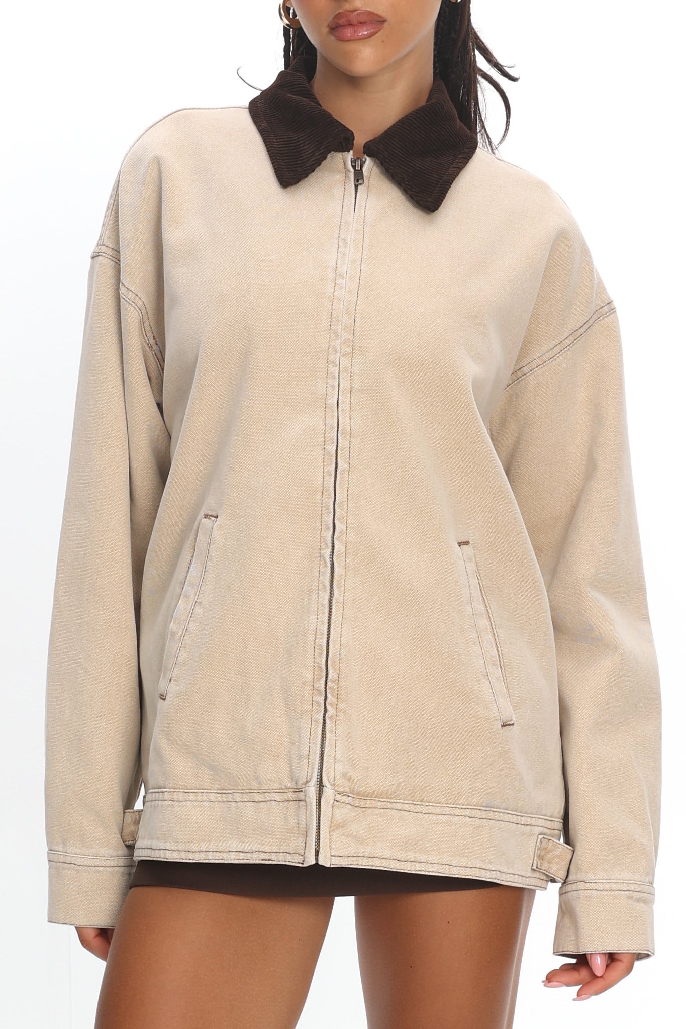 LIONESS Workwear Jacket Stone by Selfie Leslie Australia