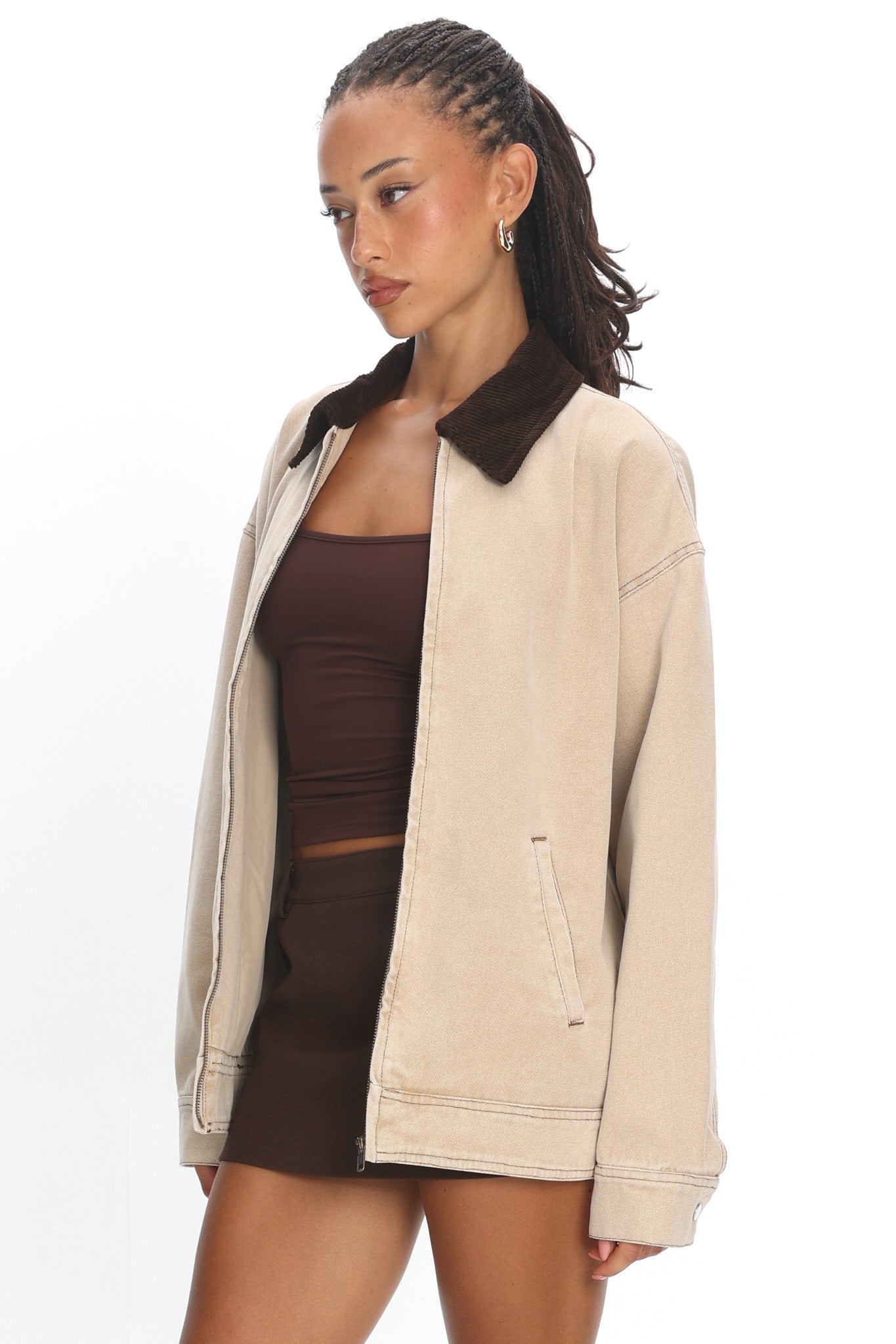 LIONESS Workwear Jacket Stone by Selfie Leslie Australia