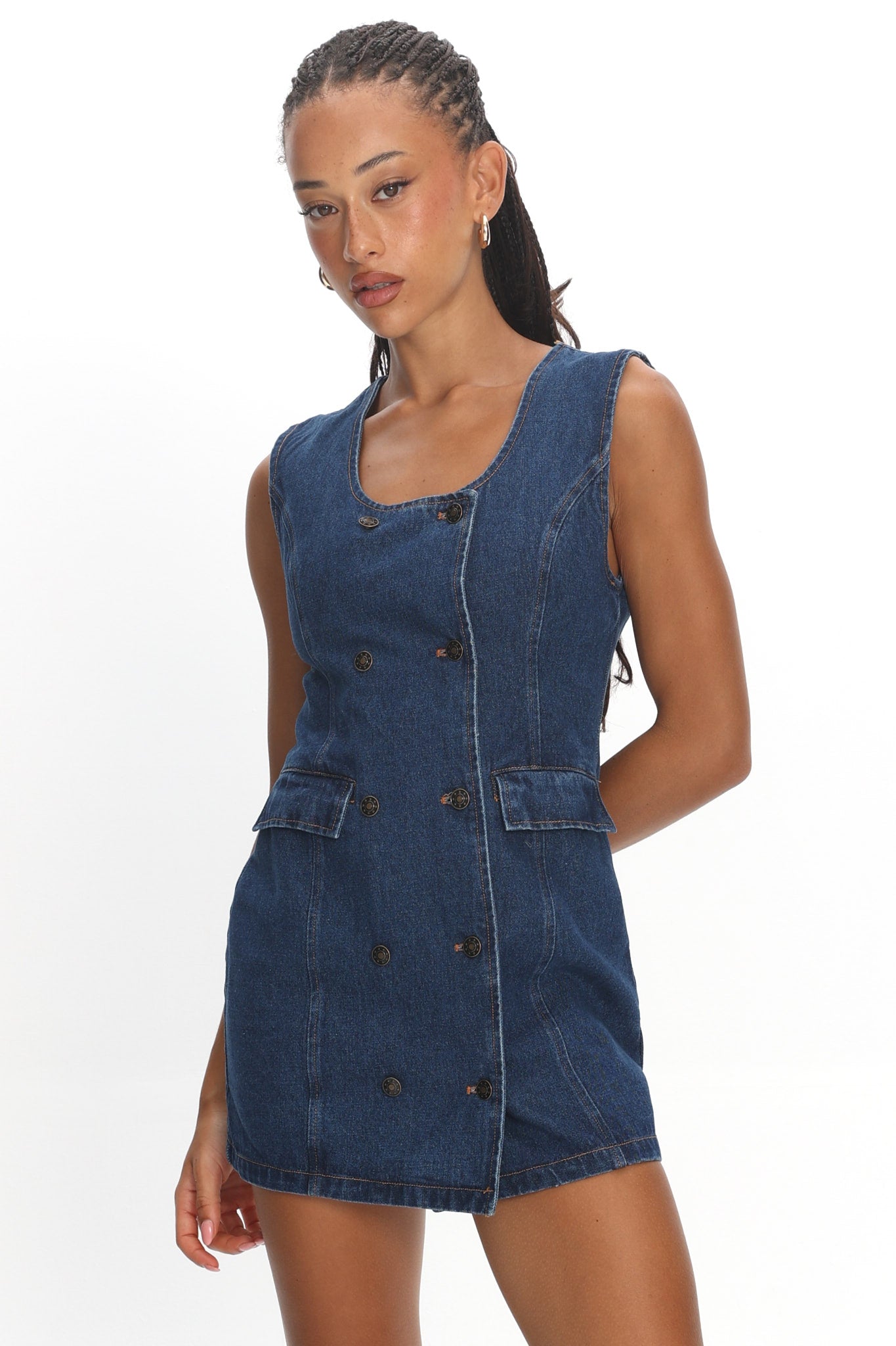 LIONESS L'Esprit Mini Dress Indigo by Selfie Leslie Australia