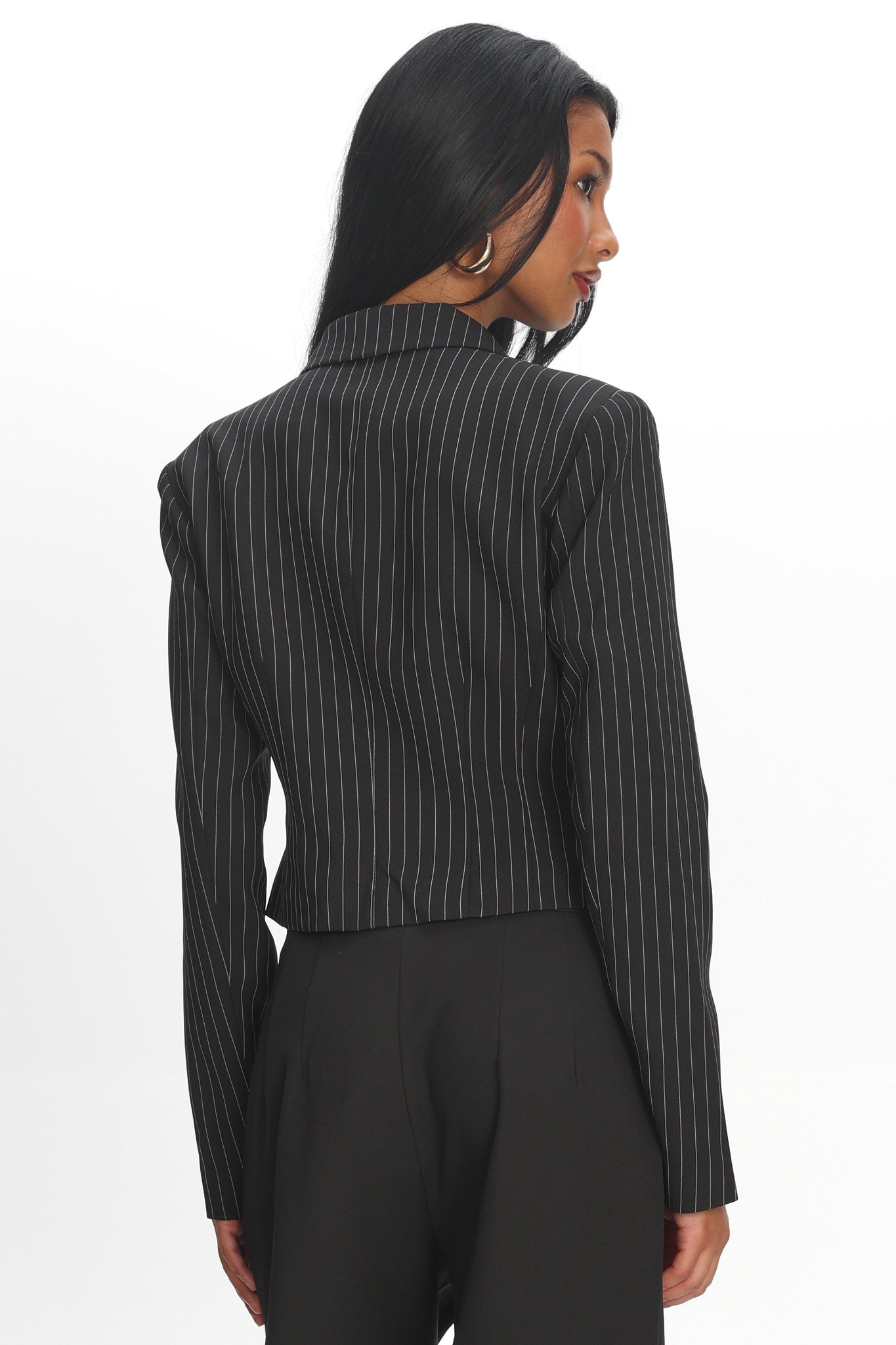 LIONESS Lune Blazer Onyx Pinstripe by Selfie Leslie Australia