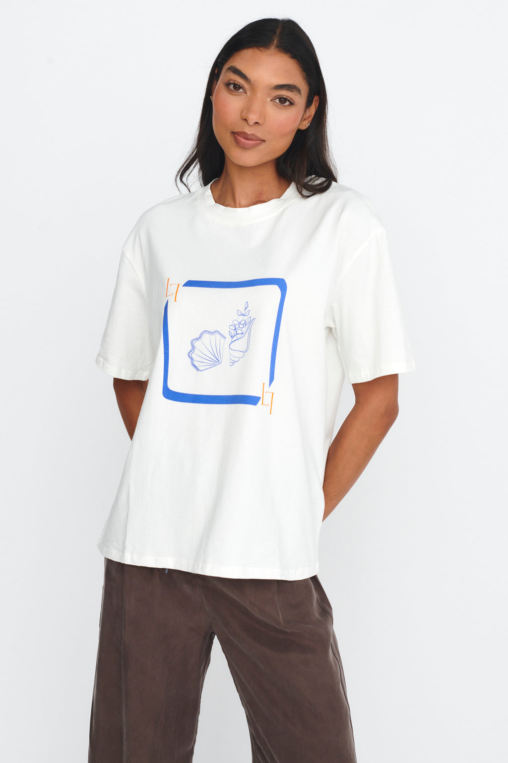LOST IN LUNAR By The Sea Tee White by Selfie Leslie Australia
