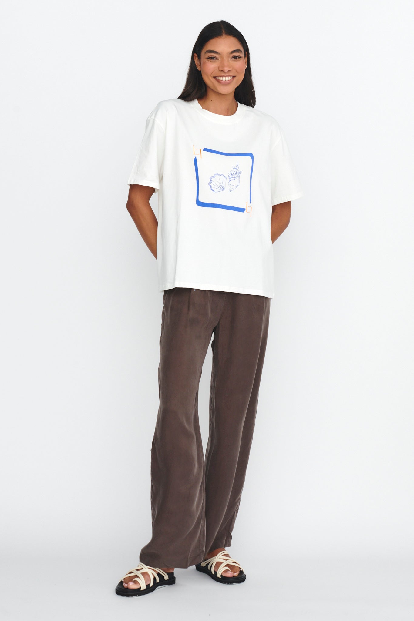 LOST IN LUNAR By The Sea Tee White by Selfie Leslie Australia