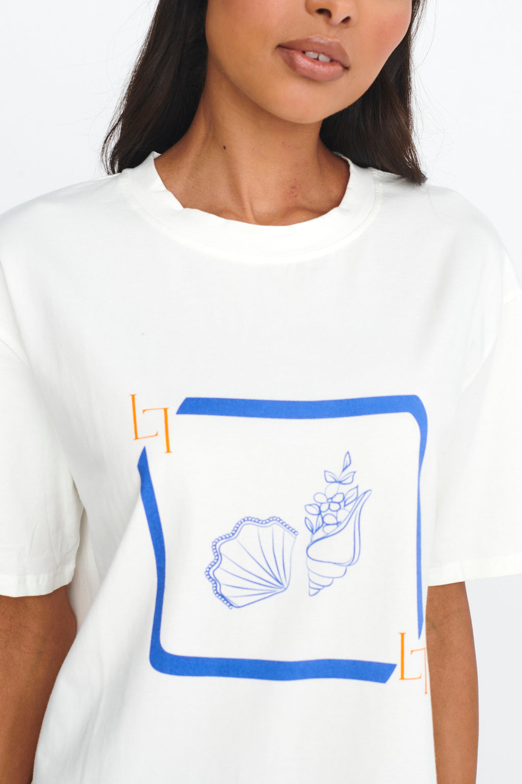 LOST IN LUNAR By The Sea Tee White by Selfie Leslie Australia