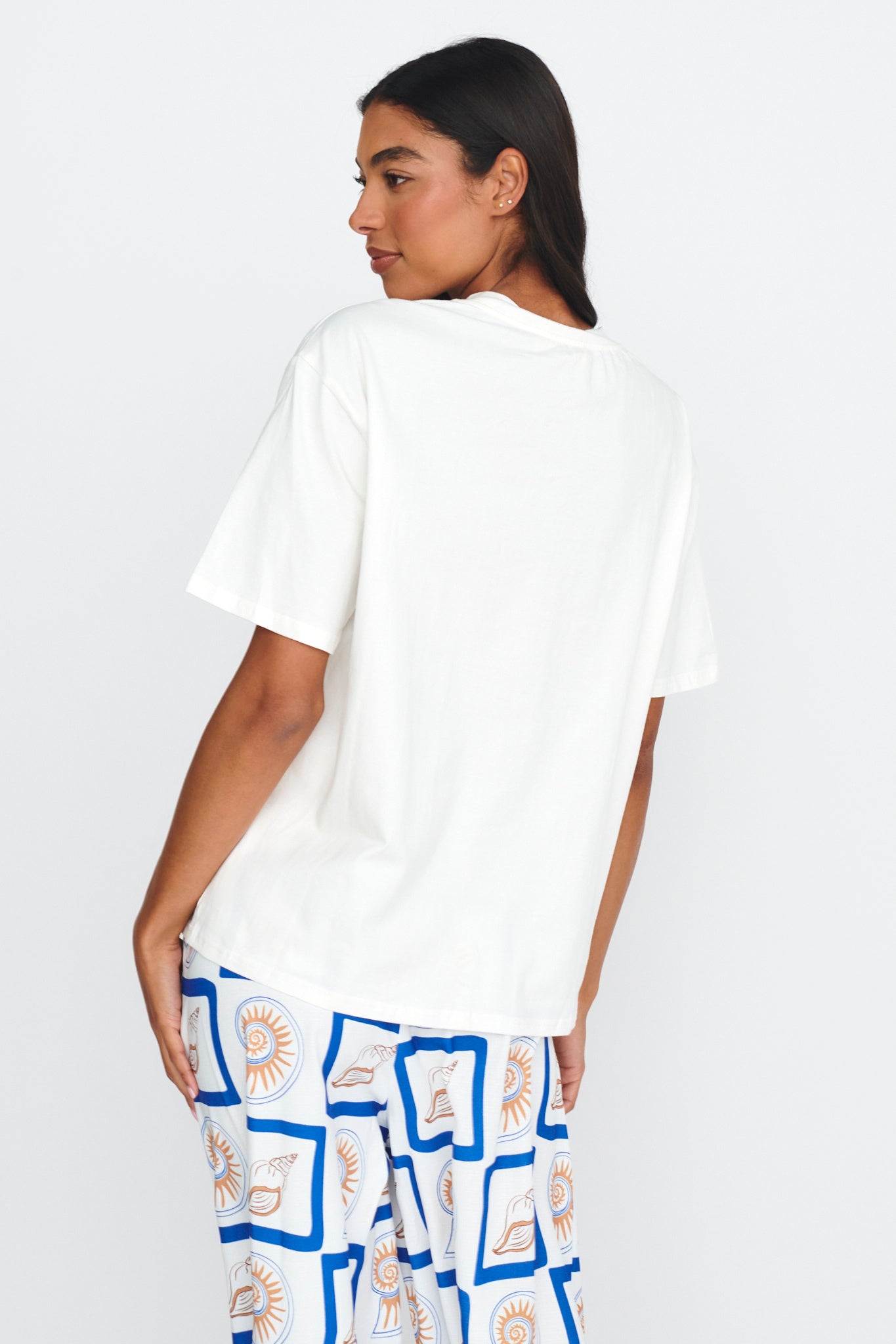 LOST IN LUNAR Ride The Wave Tee White by Selfie Leslie Australia