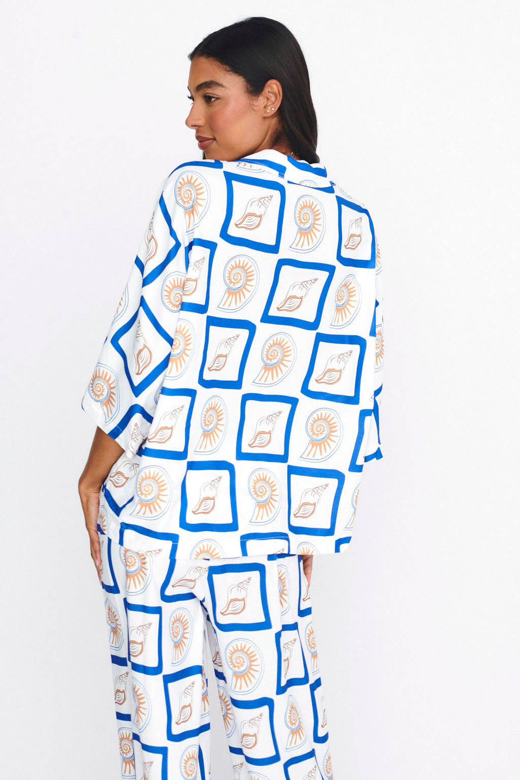 LOST IN LUNAR Sundown Shirt 2.0 Shell Print by Selfie Leslie Australia