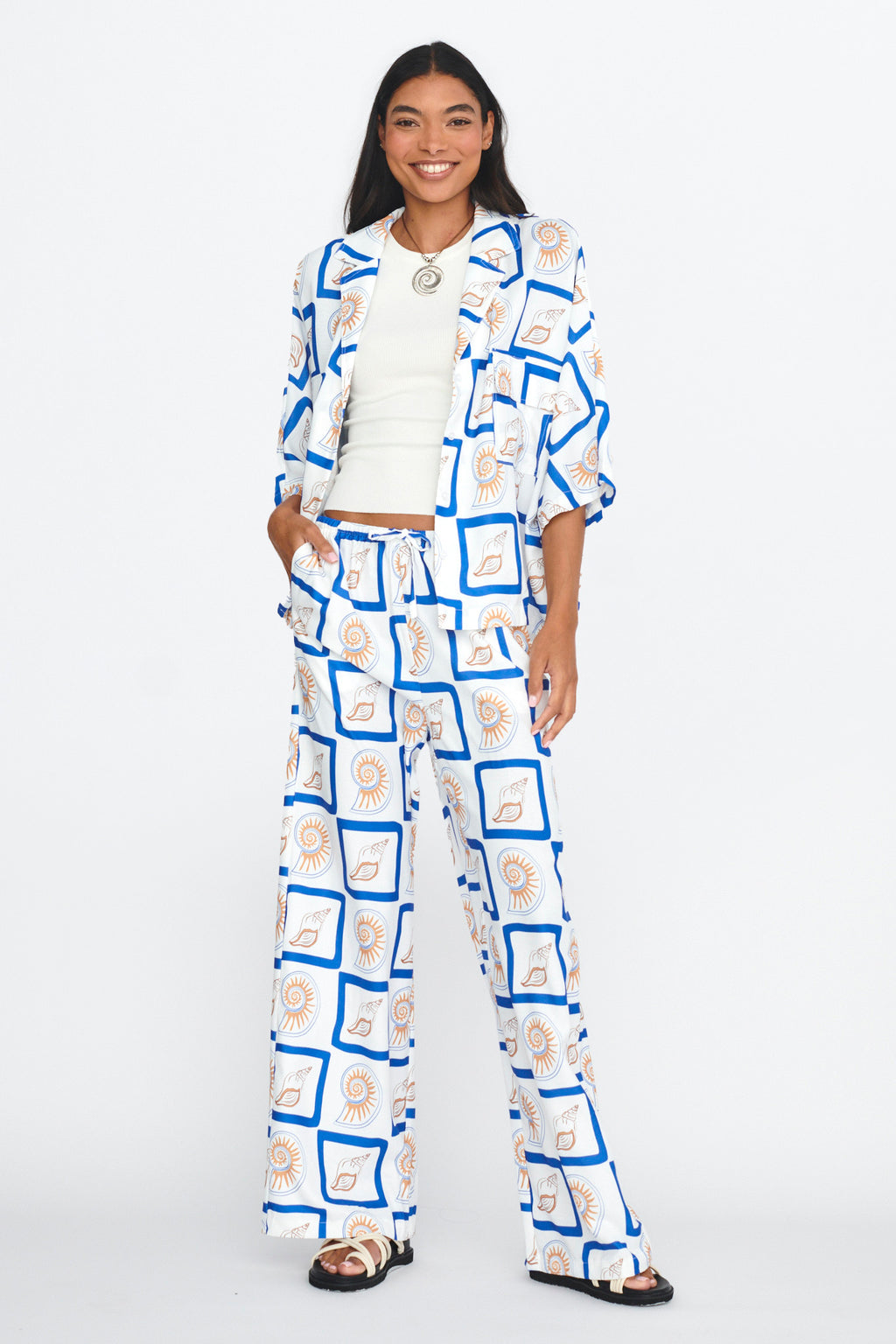 LOST IN LUNAR Zeni Pants Shell Print by Selfie Leslie Australia