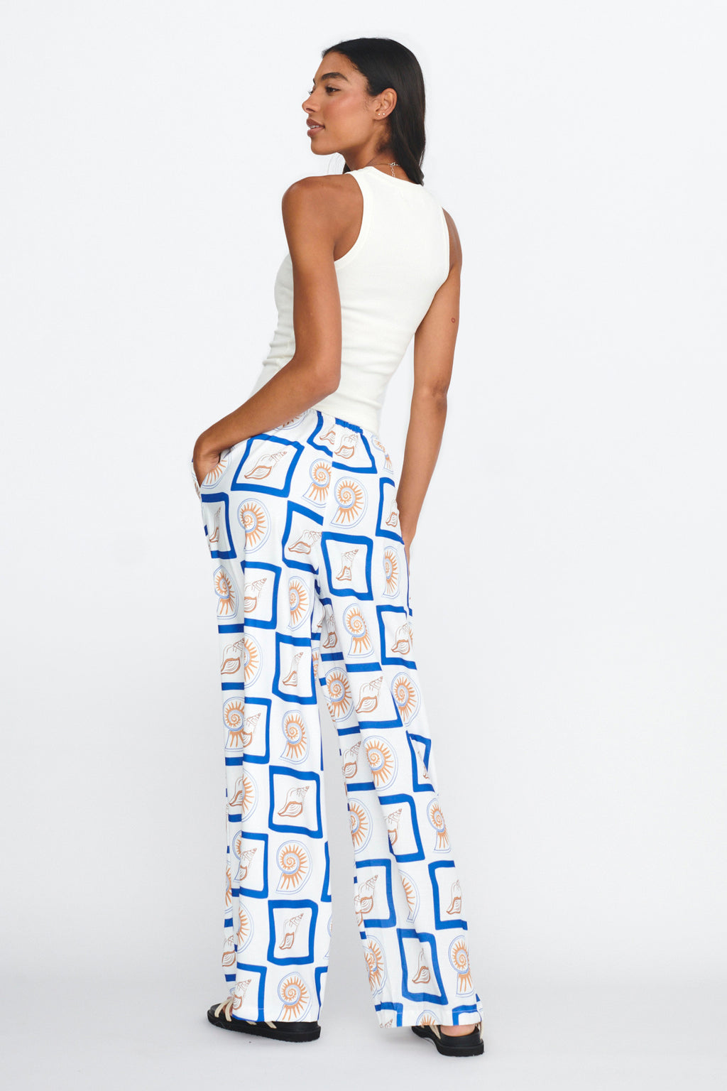 LOST IN LUNAR Zeni Pants Shell Print by Selfie Leslie Australia