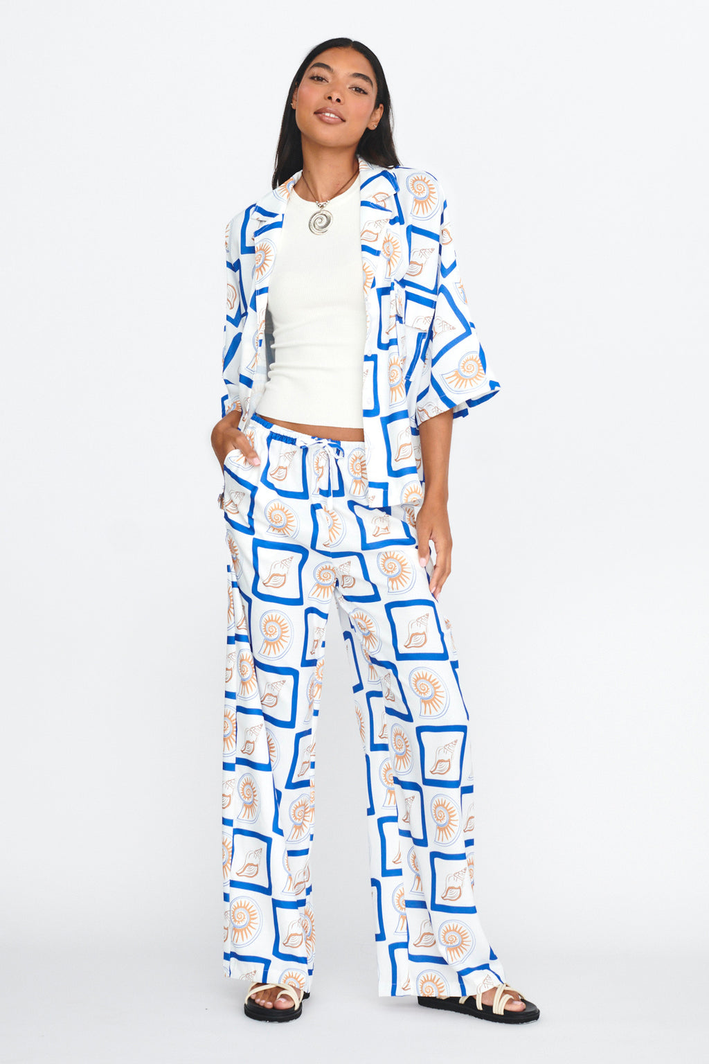 LOST IN LUNAR Zeni Pants Shell Print by Selfie Leslie Australia