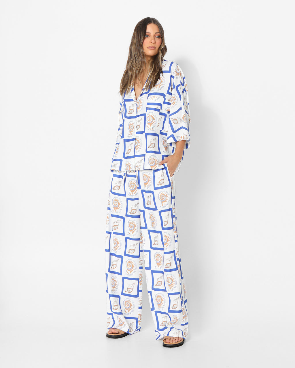 LOST IN LUNAR Zeni Pants Shell Print by Selfie Leslie Australia