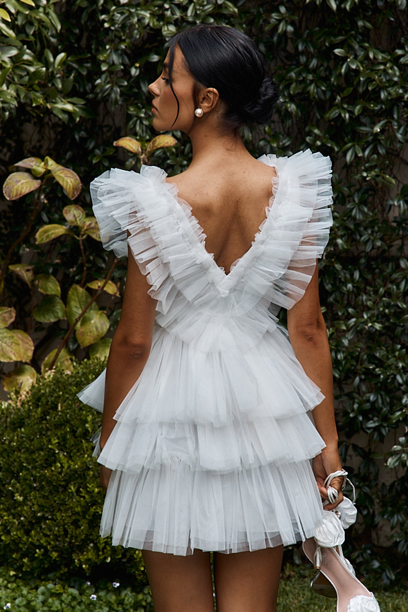 Froufrou Layered Tulle Mini Dress White by Selfie Leslie Australia