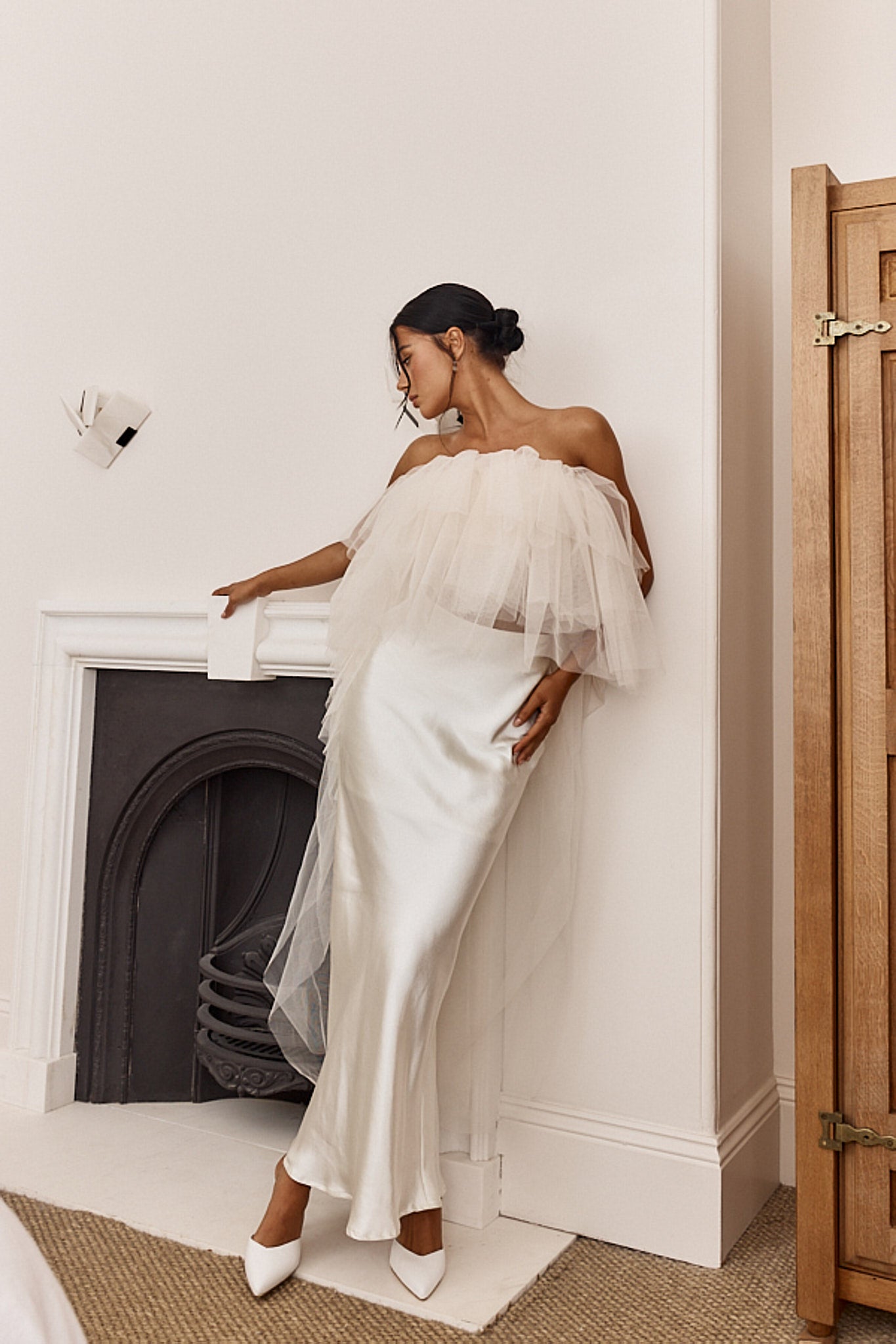This Is Love Layered Tulle Crop Top Cream by Selfie Leslie Australia