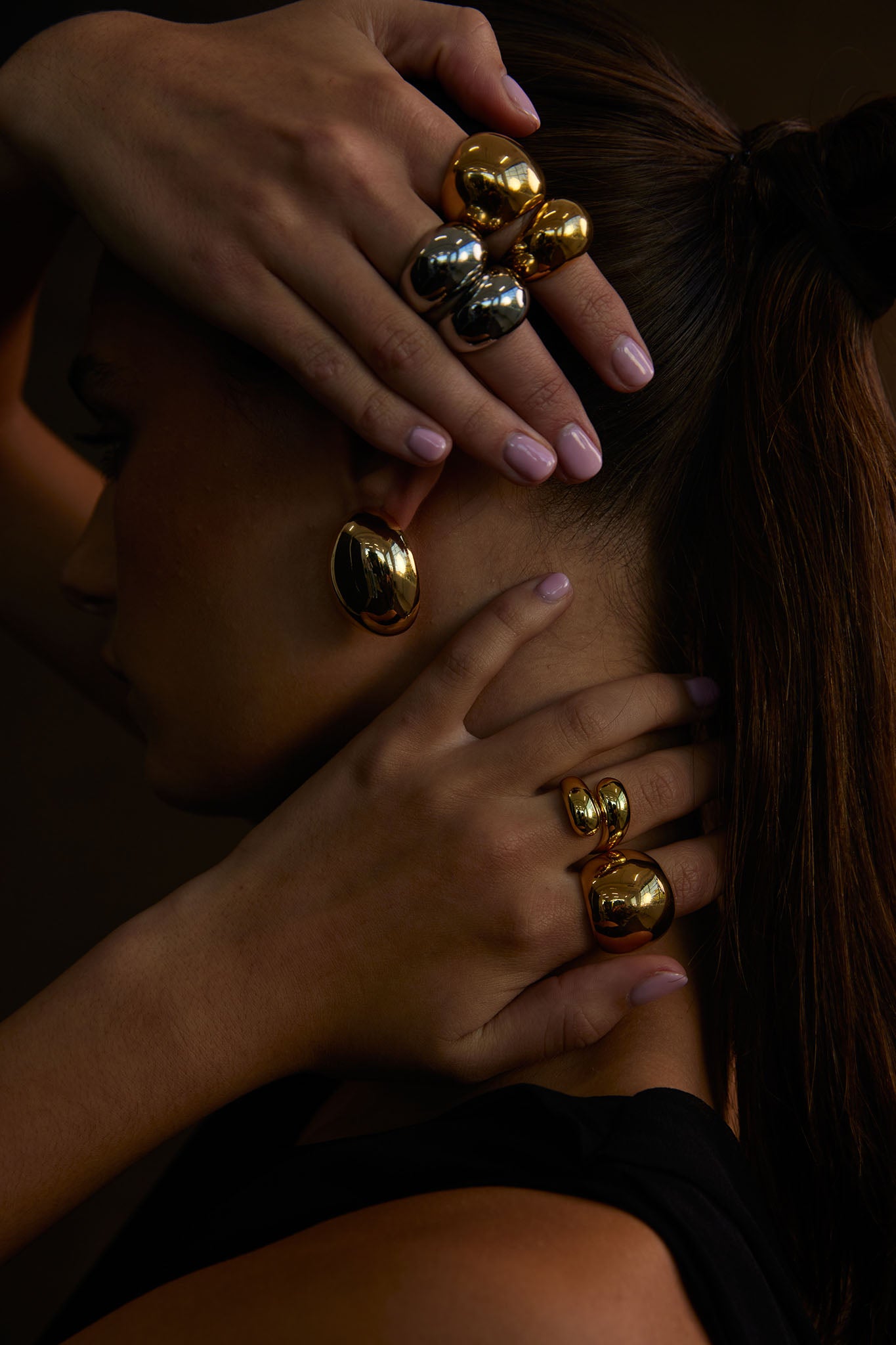 NOAH Chunky Ring Silver by Selfie Leslie Australia