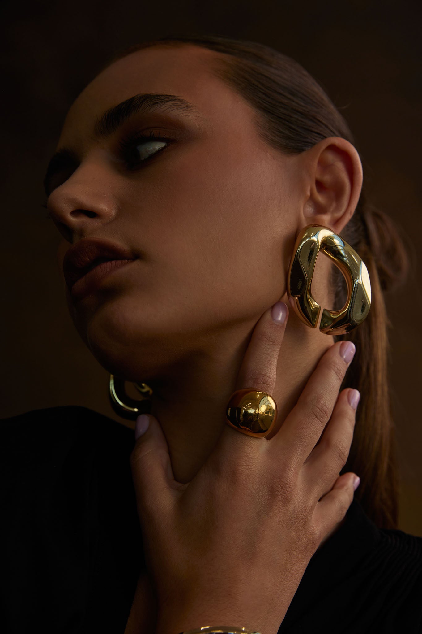 NOAH Chunky Ring Large Gold by Selfie Leslie Australia