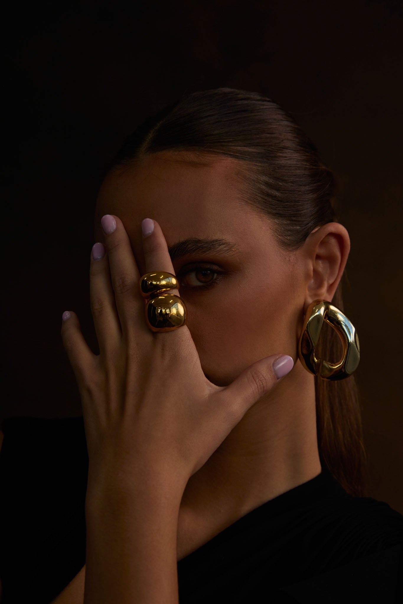 NOAH Chunky Ring Large Gold by Selfie Leslie Australia