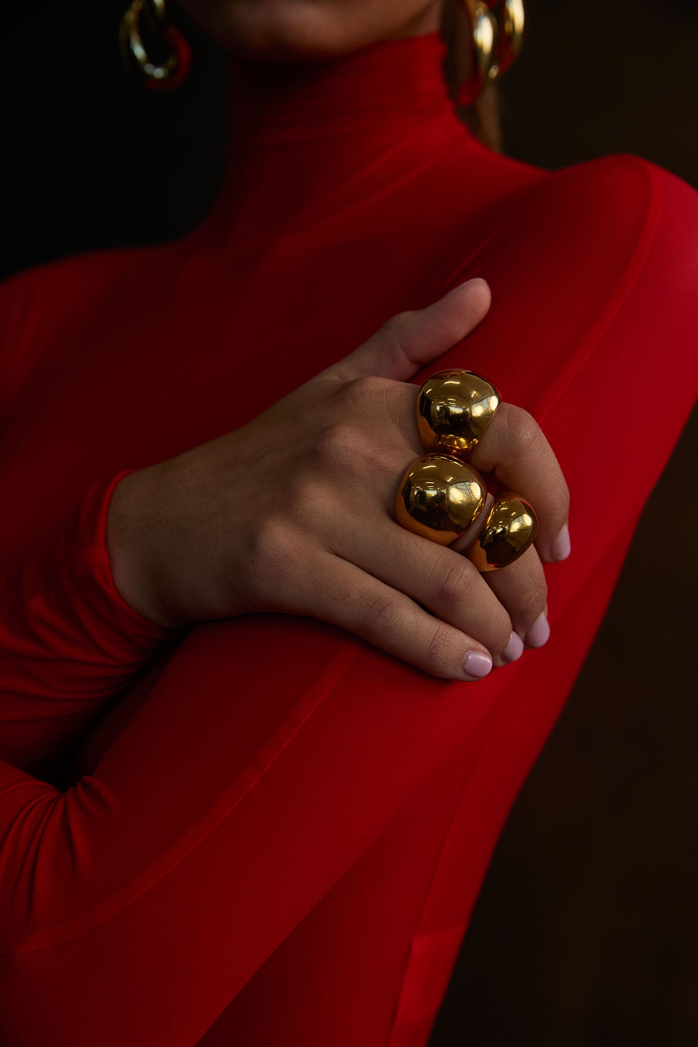 NOAH Chunky Ring Large Gold by Selfie Leslie Australia
