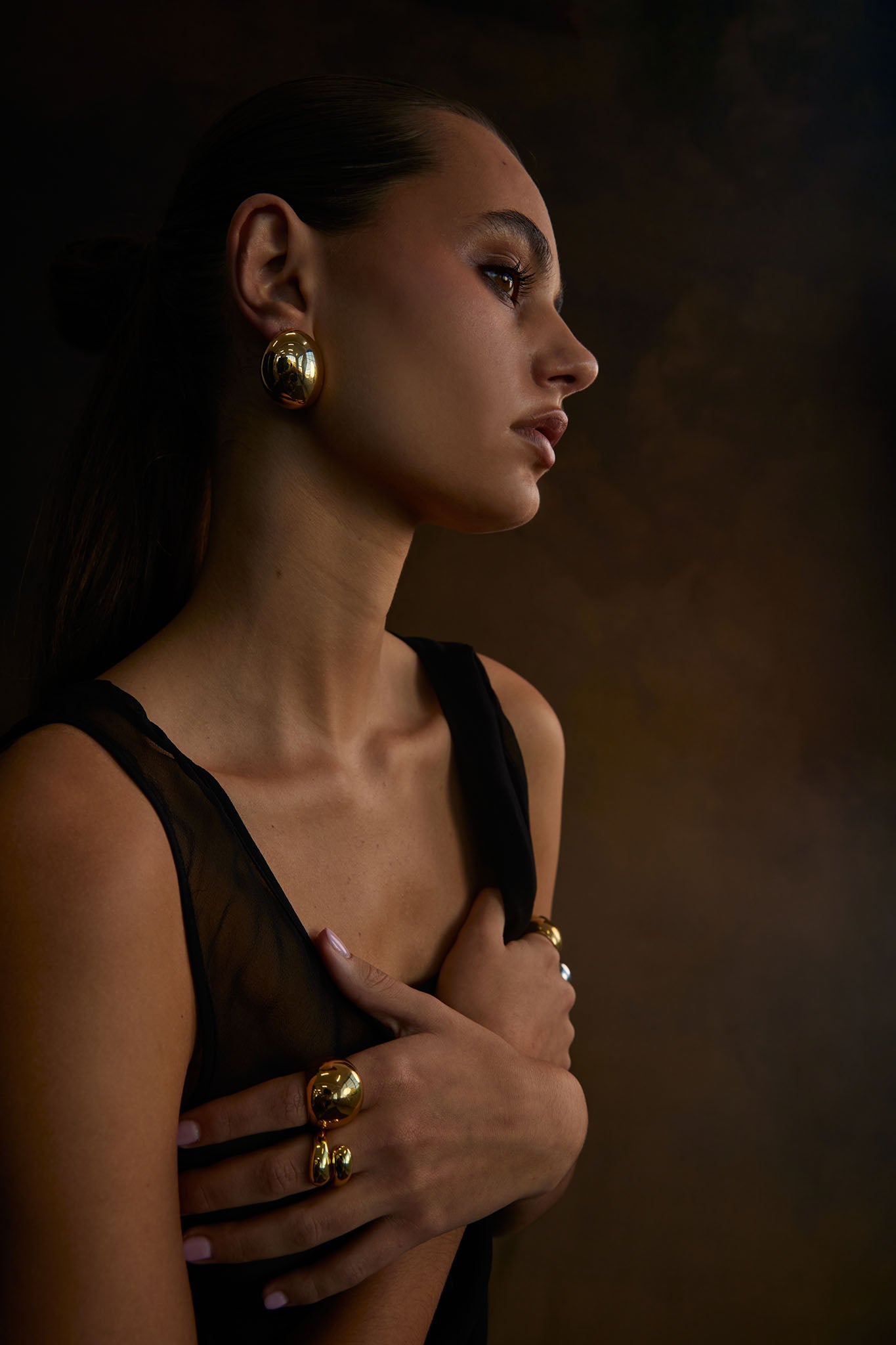 NOAH Knuckle Ring Gold by Selfie Leslie Australia