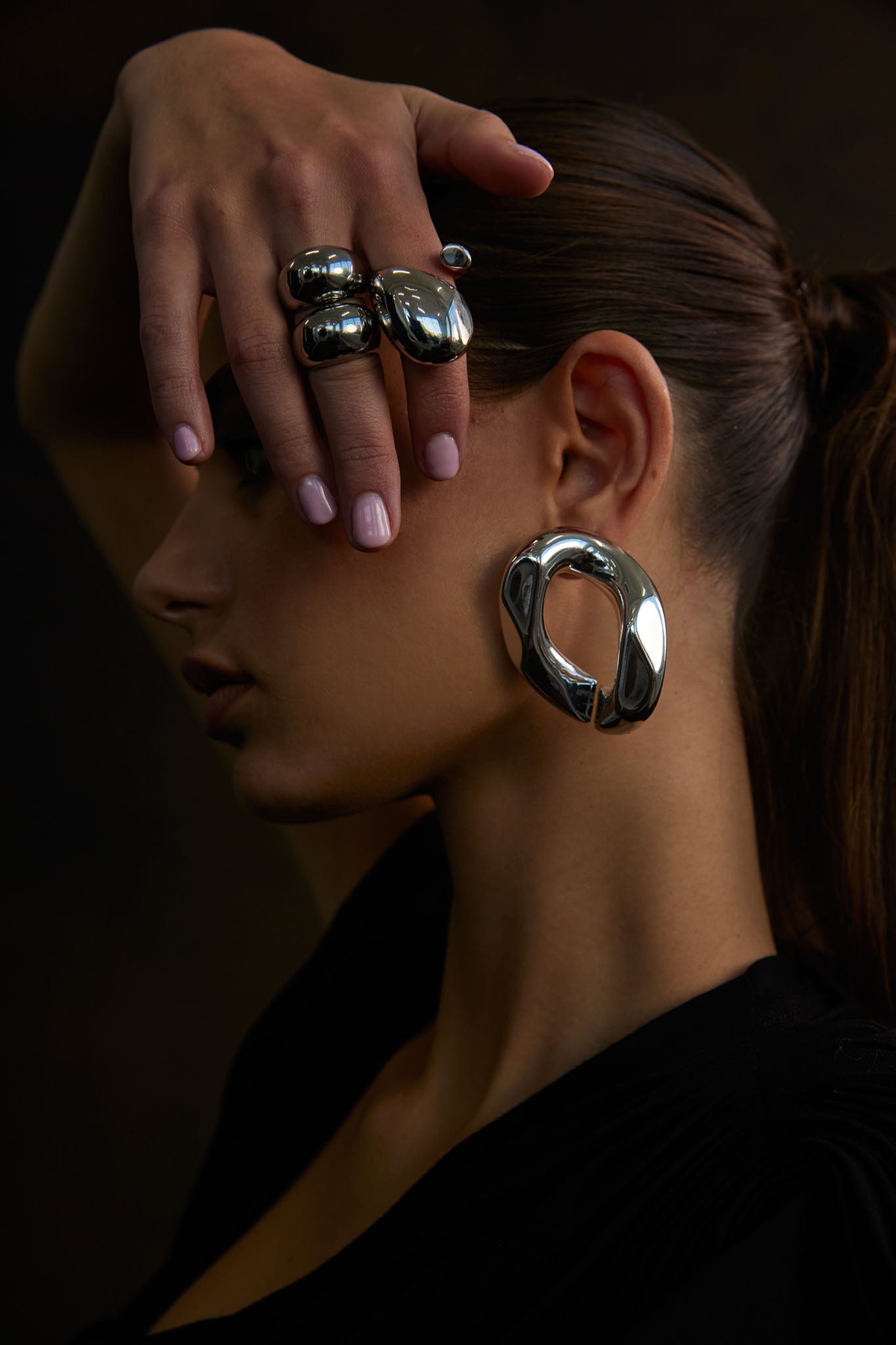 NOAH Knuckle Ring Silver by Selfie Leslie Australia