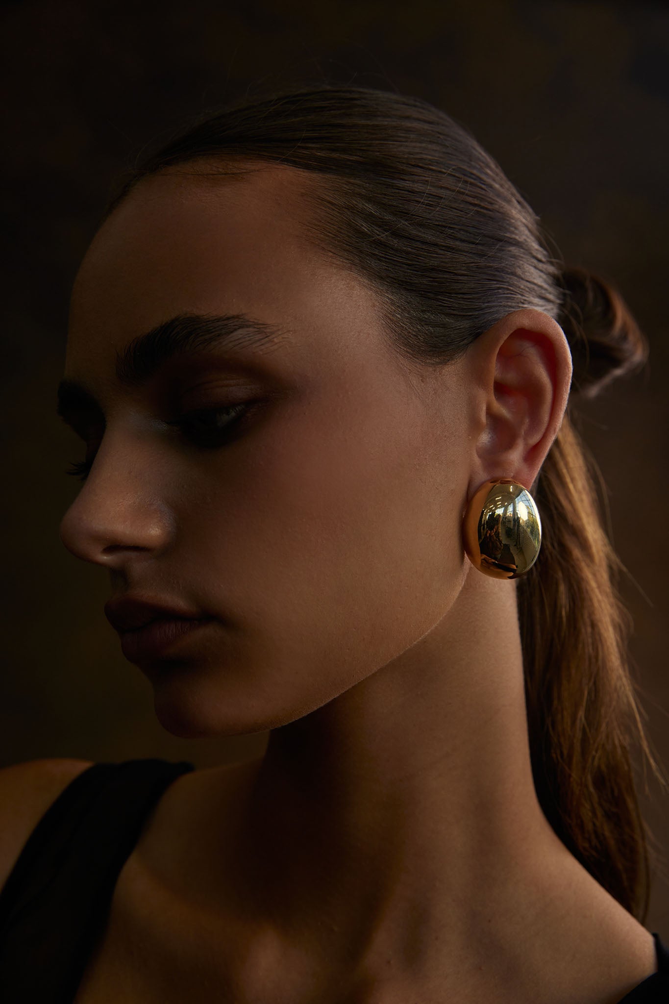 NOAH Solid Earrings Gold by Selfie Leslie Australia