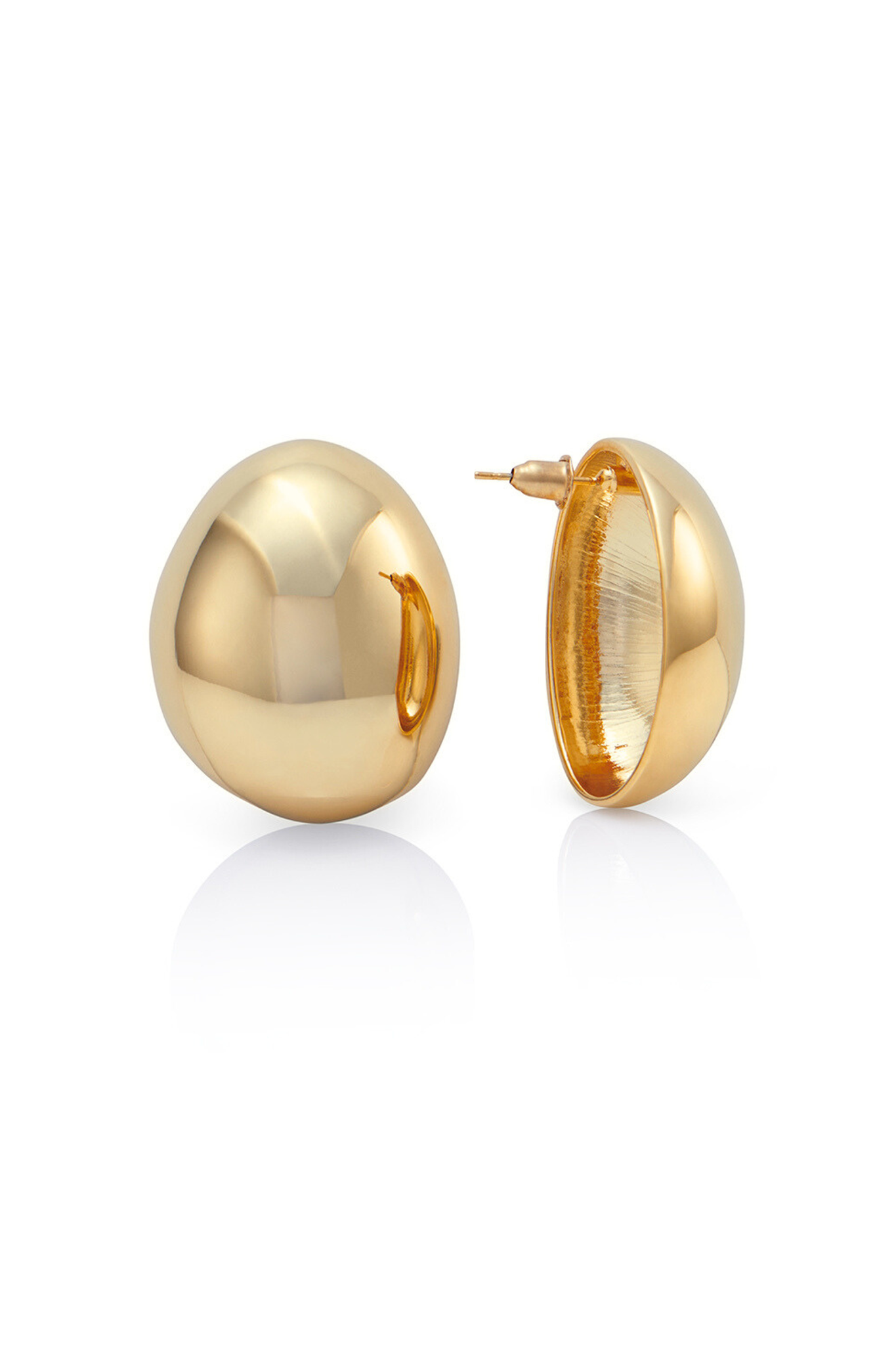 NOAH Solid Earrings Gold by Selfie Leslie Australia