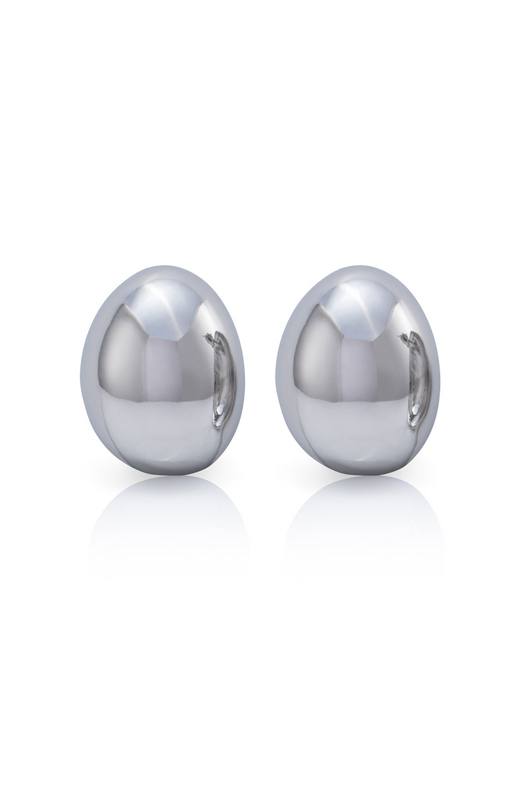 NOAH Solid Earrings Silver by Selfie Leslie Australia