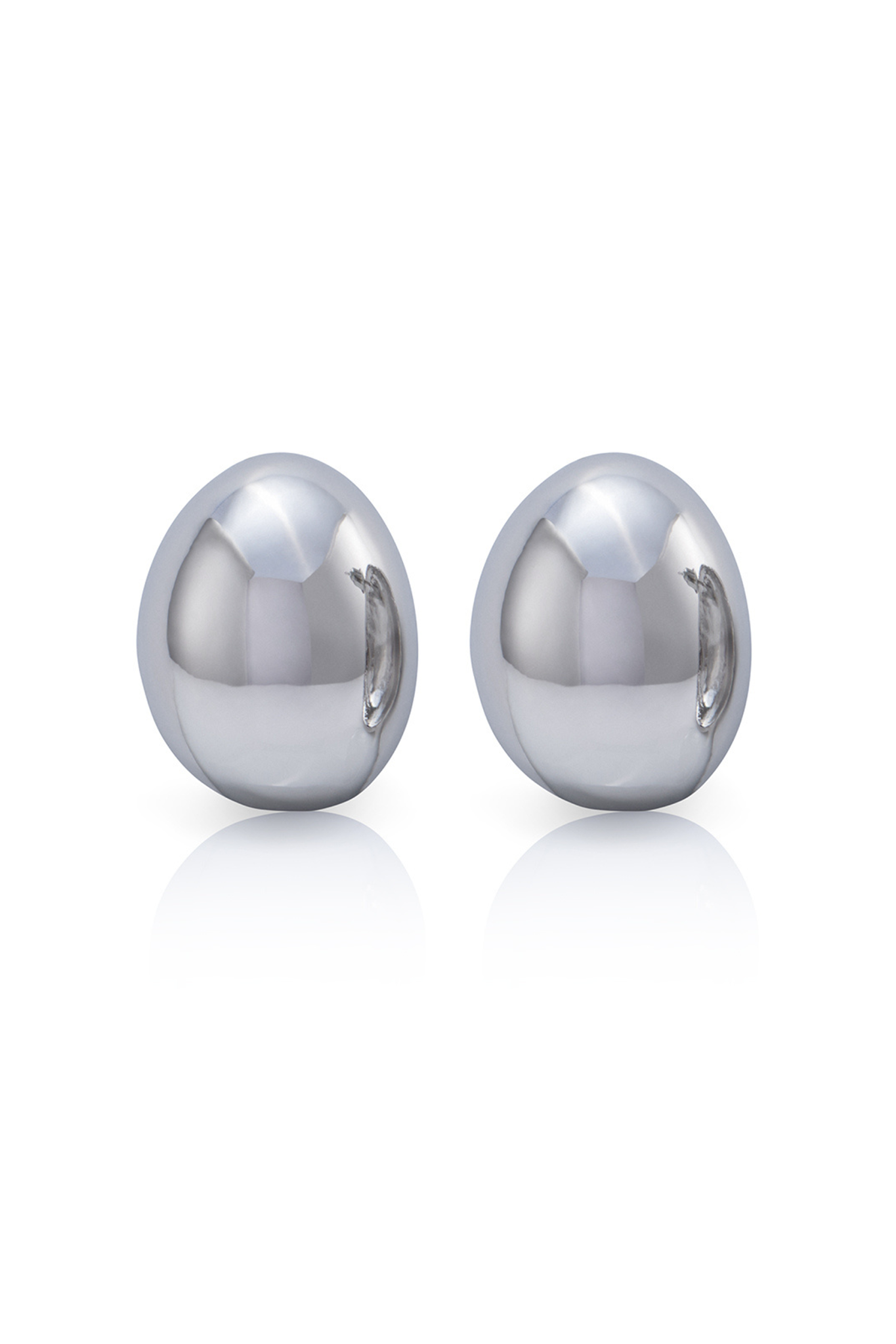 NOAH Solid Earrings Silver by Selfie Leslie Australia