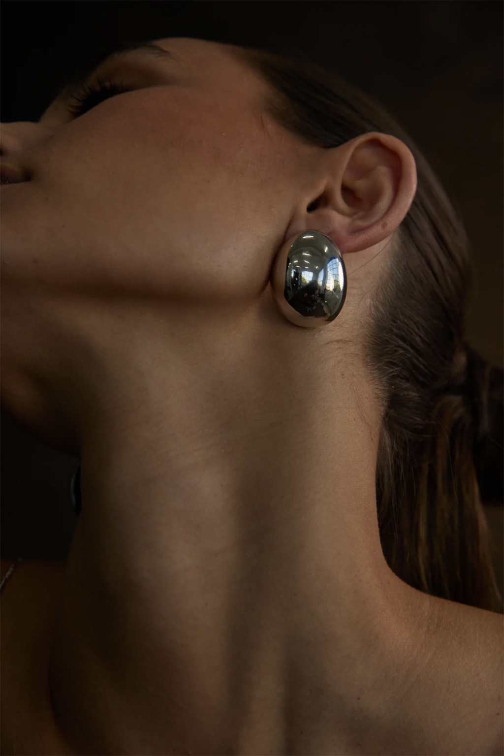 NOAH Solid Earrings Silver by Selfie Leslie Australia