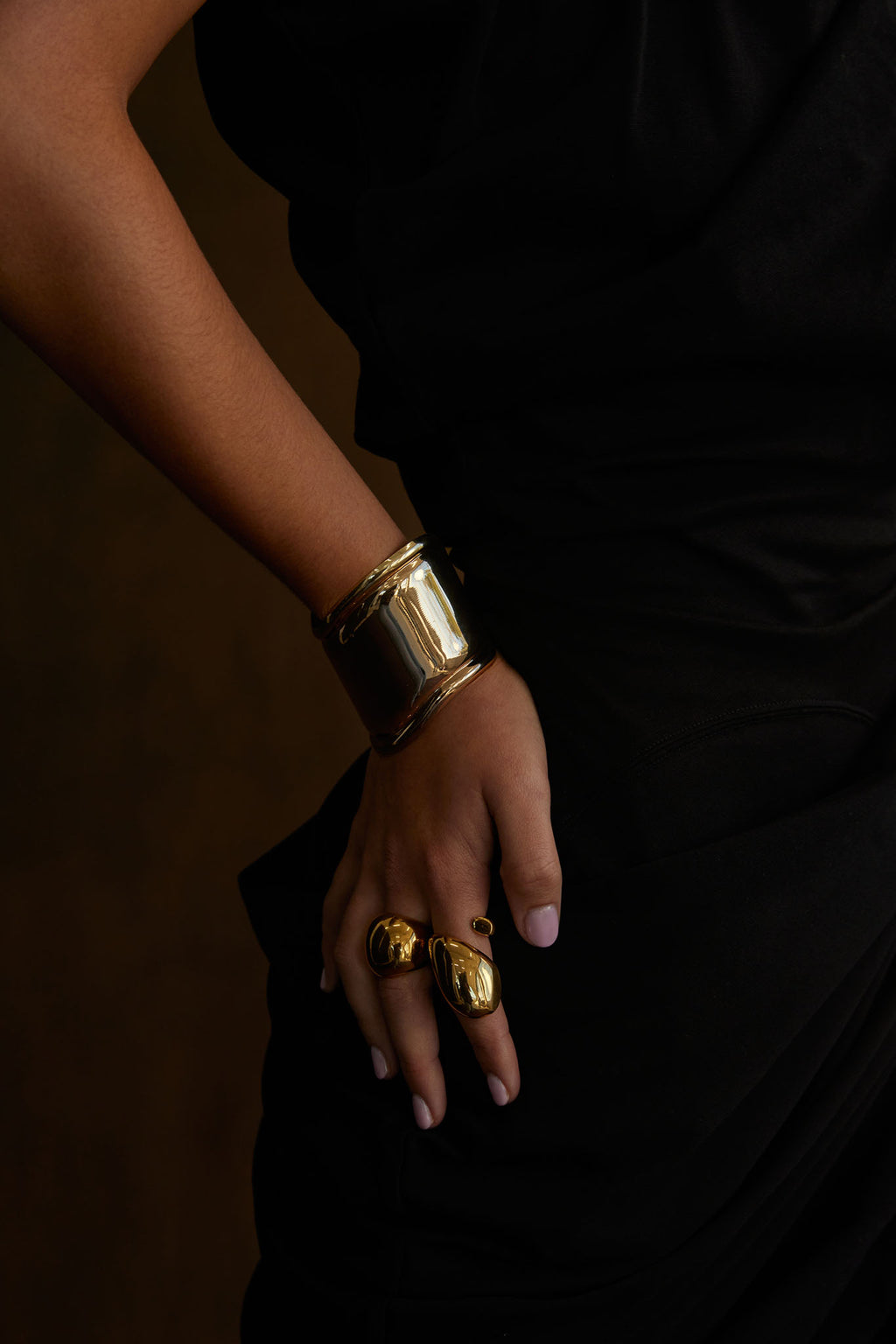 NOAH Wave Cuff Gold by Selfie Leslie Australia