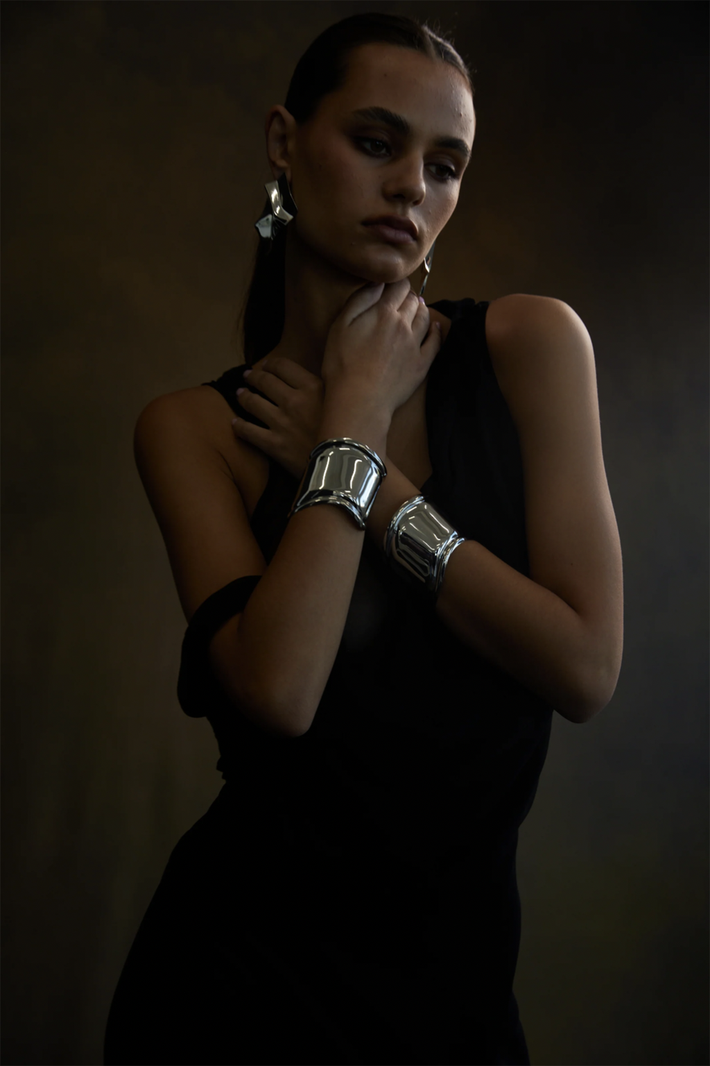 NOAH Wave Cuff Silver by Selfie Leslie Australia