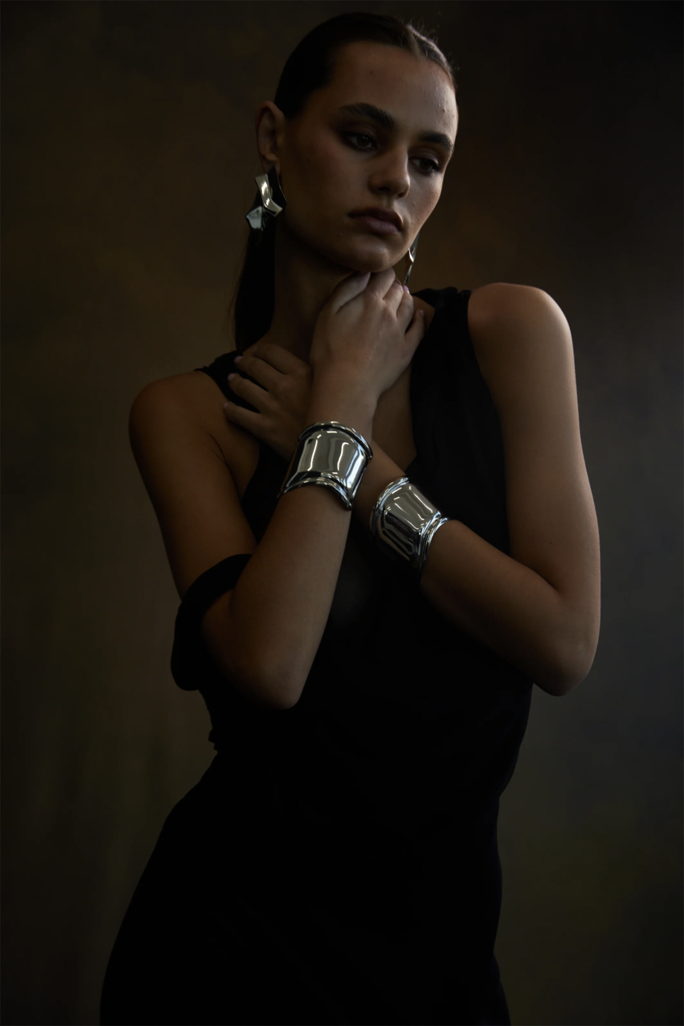 NOAH Wave Cuff Silver by Selfie Leslie Australia