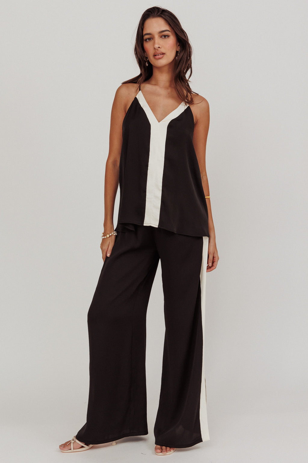 Unwritten Wide Leg Pant Black by Selfie Leslie Australia
