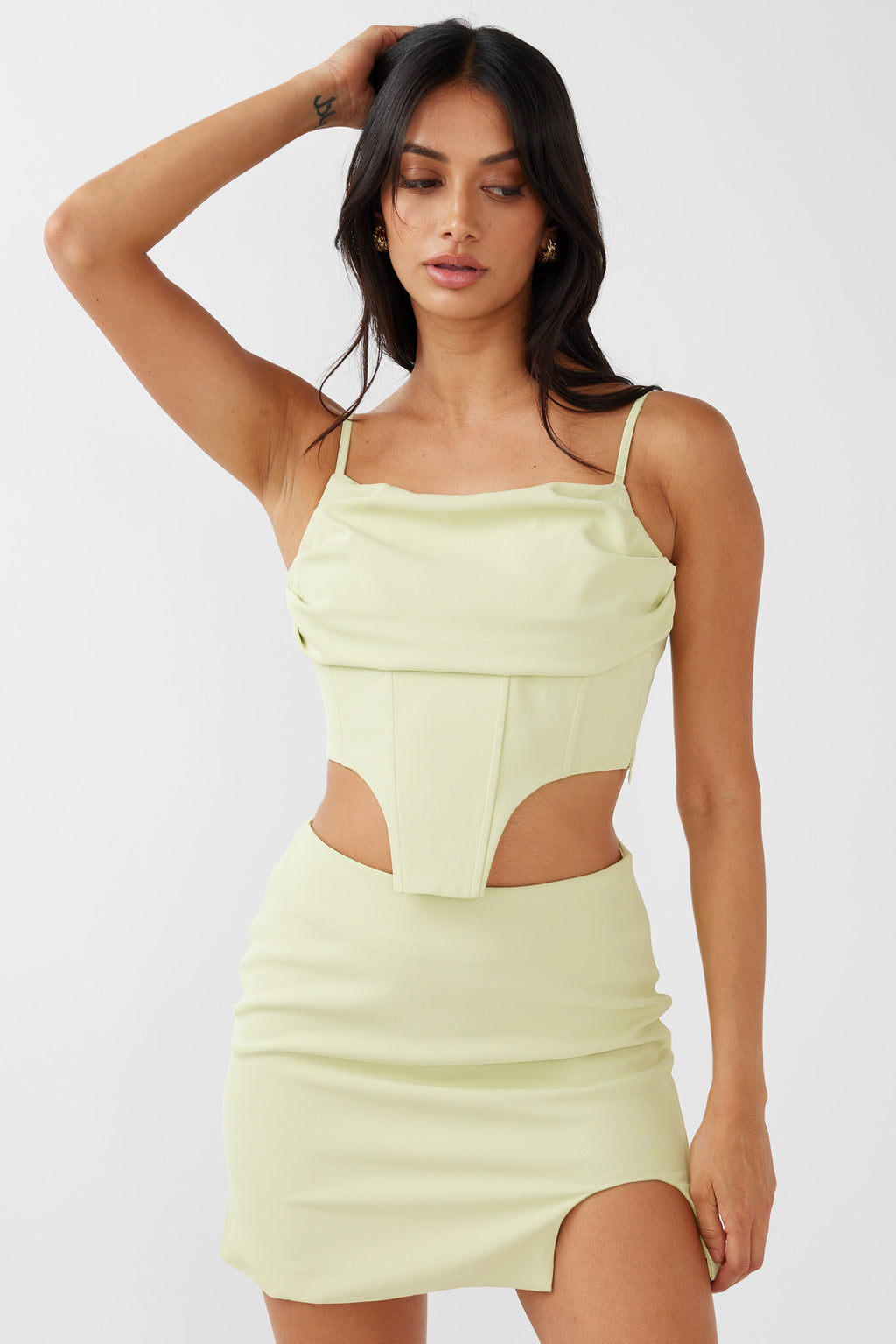 Annika Bustier Top Pistachio by Selfie Leslie Australia