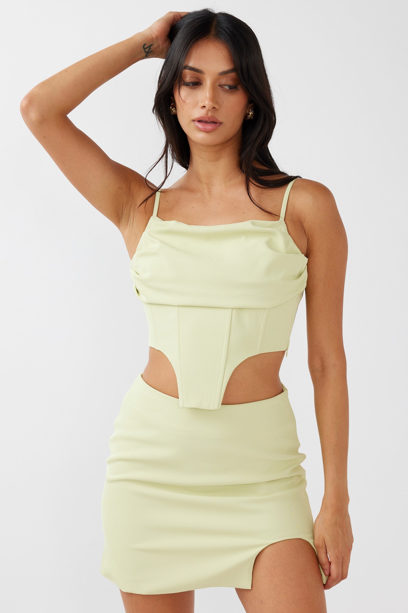 Annika Bustier Top Pistachio by Selfie Leslie Australia